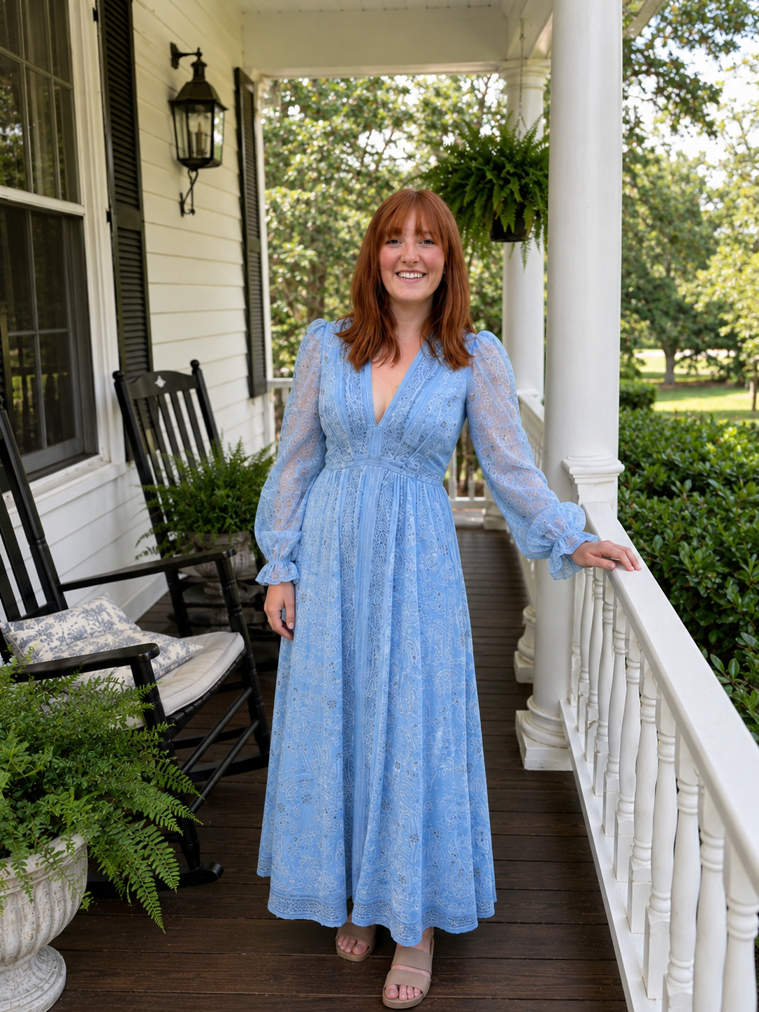 Flying Tomato Printed Woven Maxi Dress — Small, Medium & Large