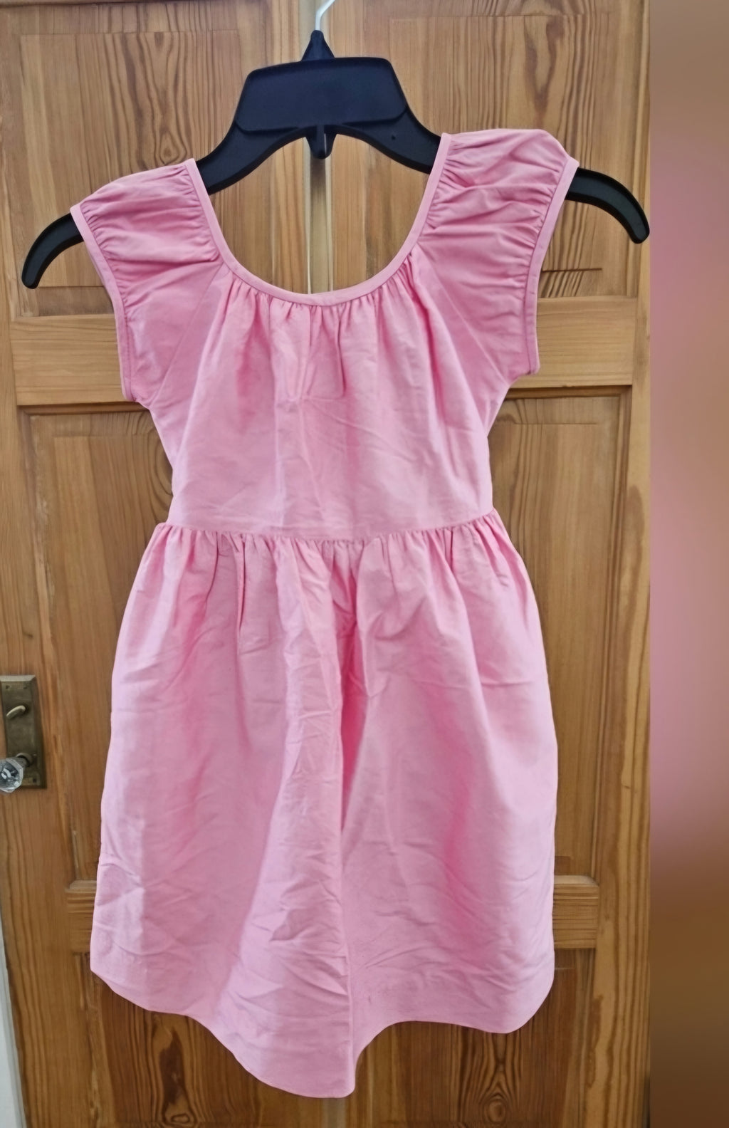 Bella Luna by Strasburg Pink 100% Silk Cap Sleeve Dress Size 5Y