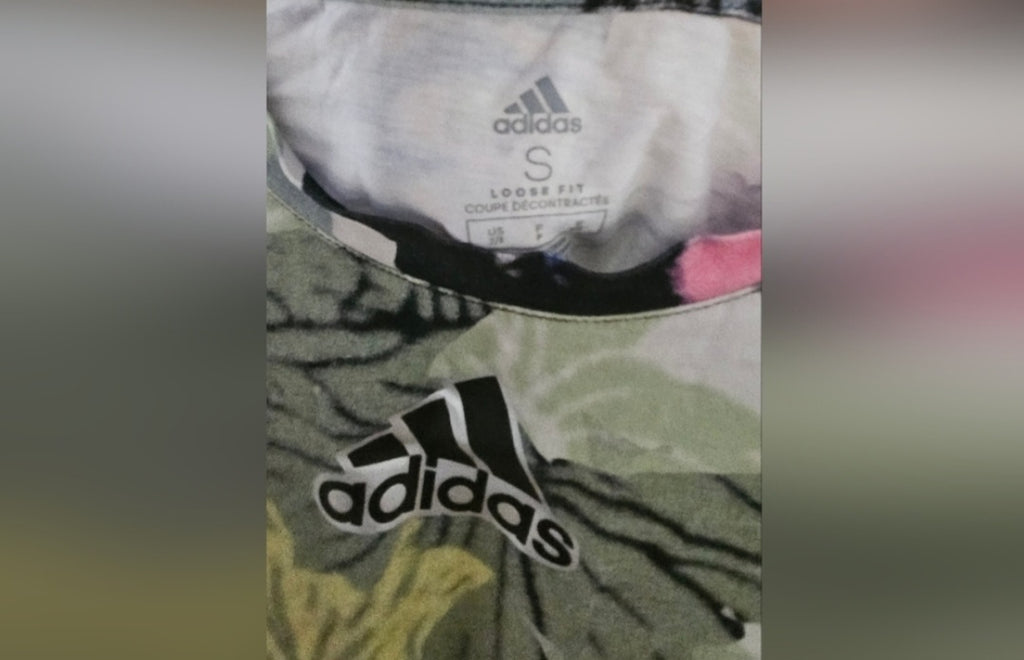 Adidas Cropped Tie Dyed Tshirt Size Small