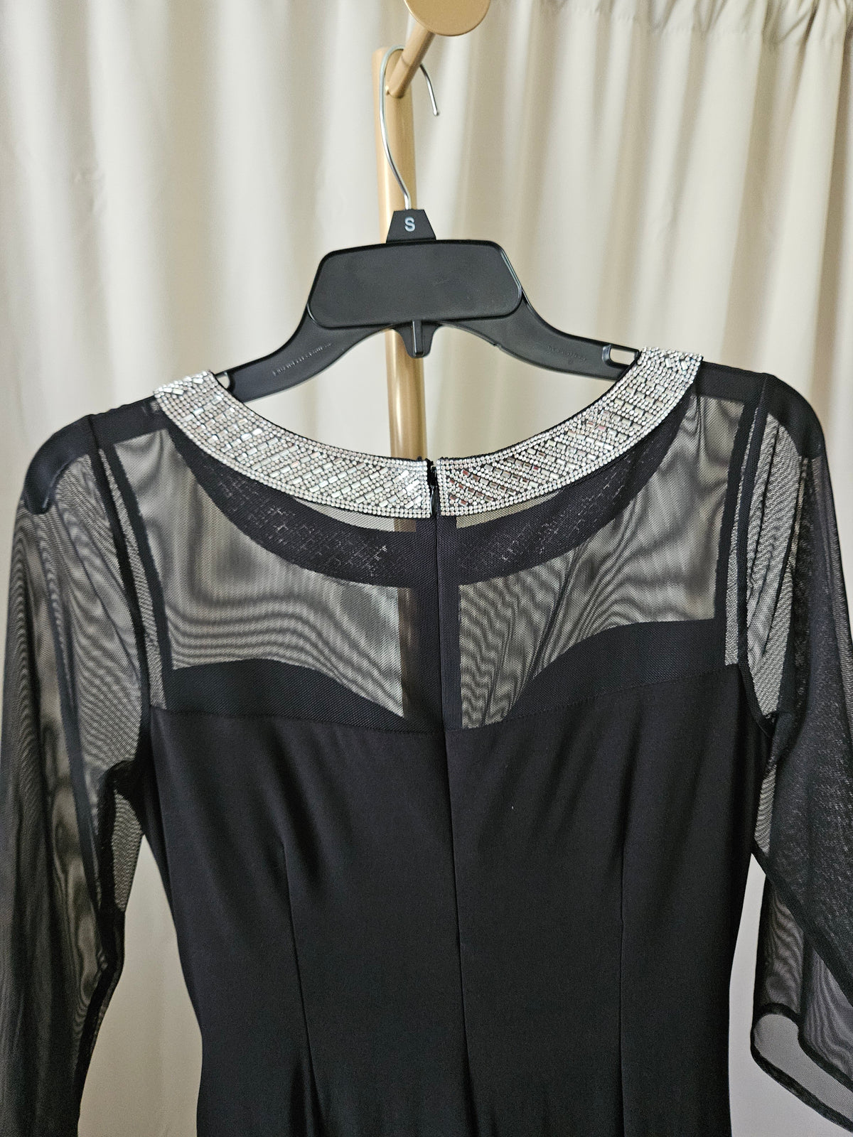 Elegant Black Slimming Dress – Alex Evenings | Size 4P