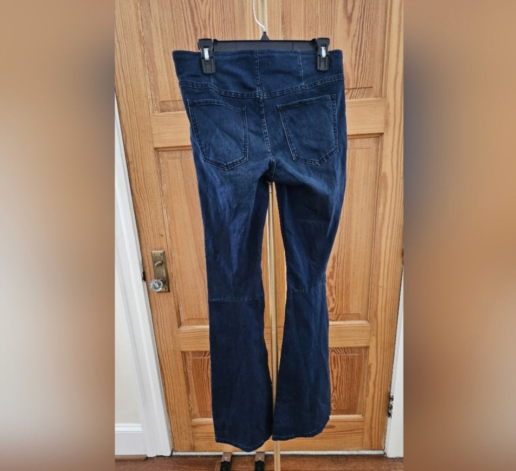 Free People Flat Front Flare Leg Pull On Jeans Size W29