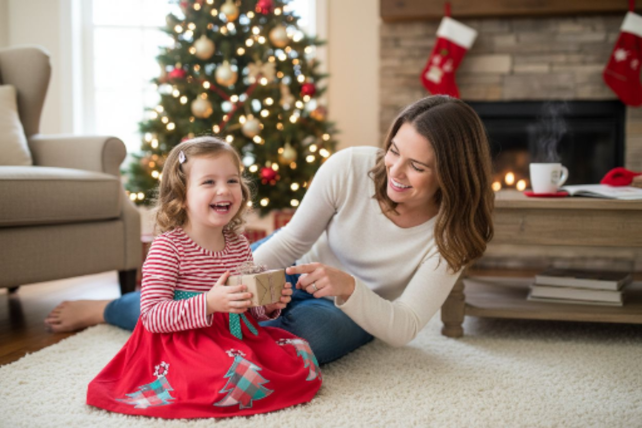 Bonnie Baby Christmas Tree Dress Size 12M