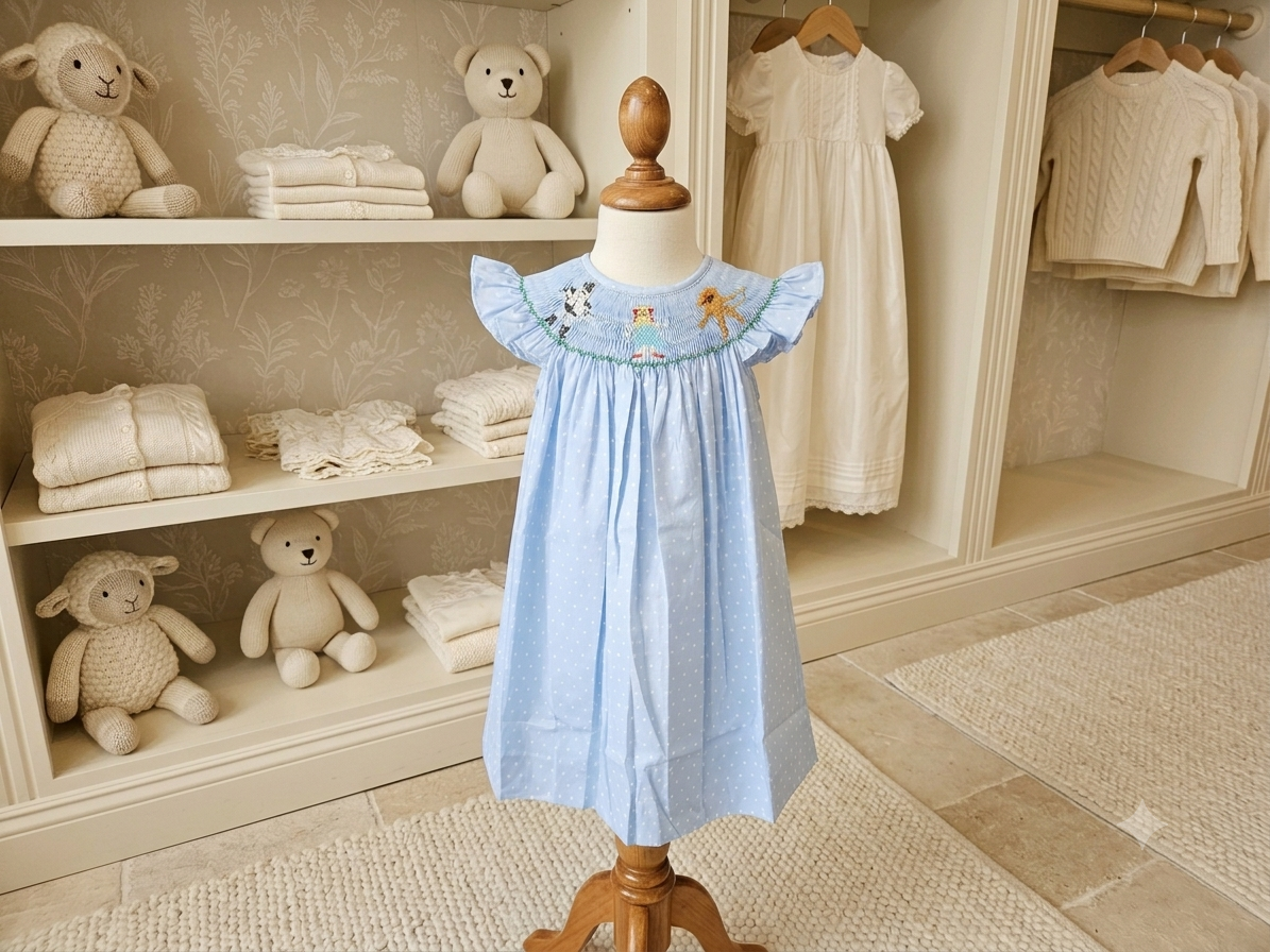 Mom & Me Wizard of Oz Smocked Bishop Dress | Sz  6M & 12M