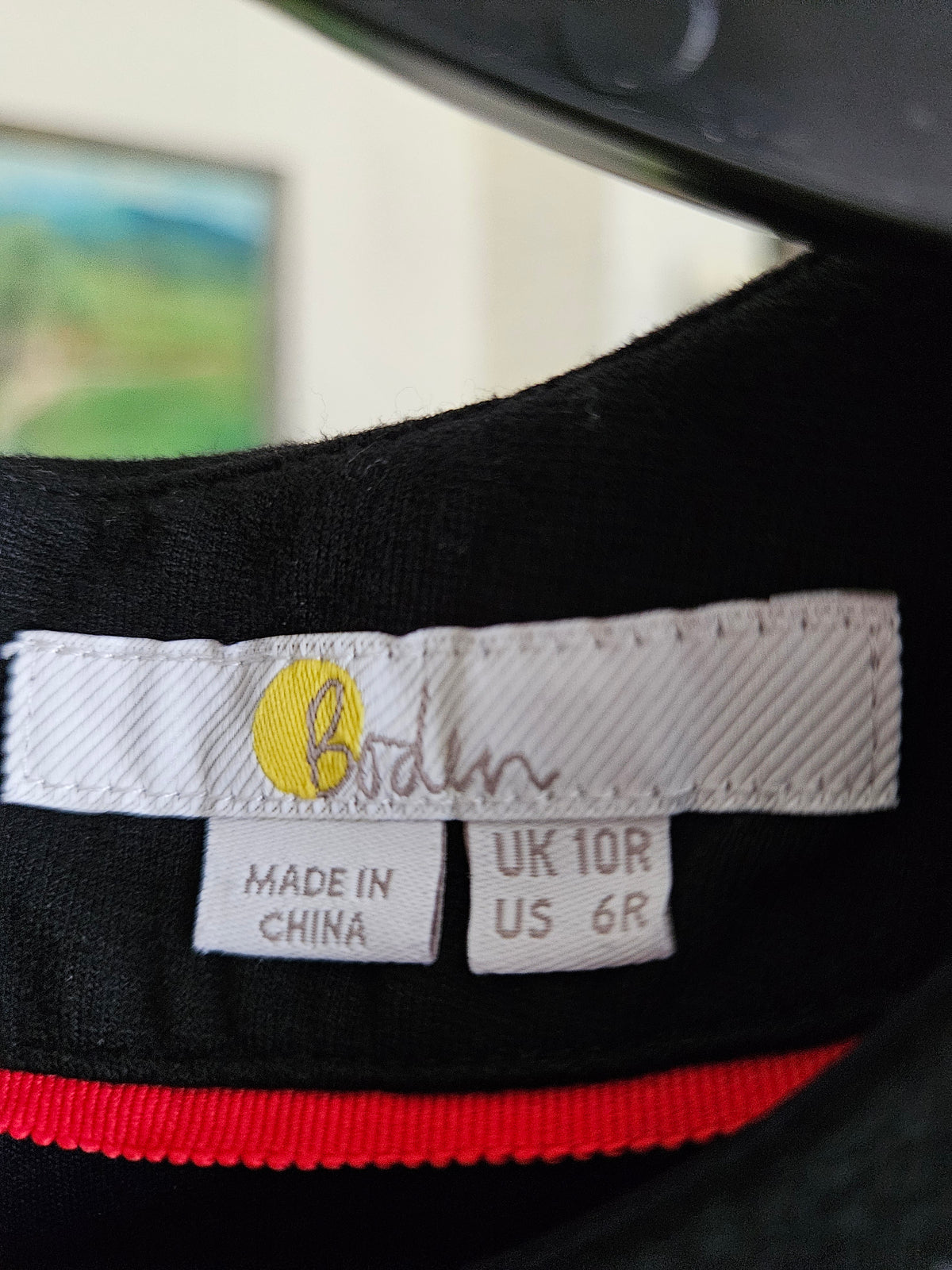 Boden Black Fitted Waist Twirl Dress Size 6