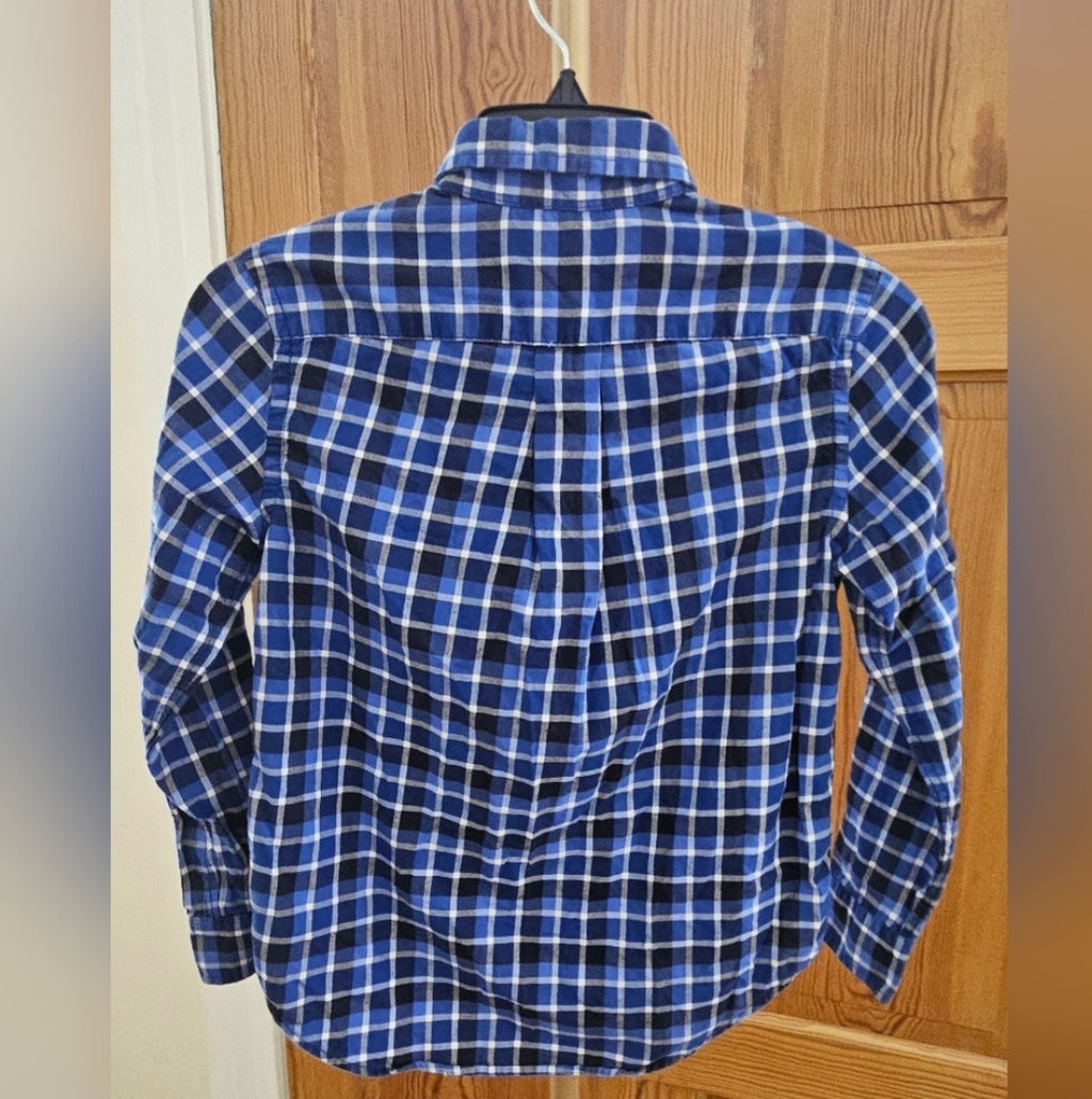 Ralph Lauren Blue Plaid Longsleeve Button Down Size S (8)