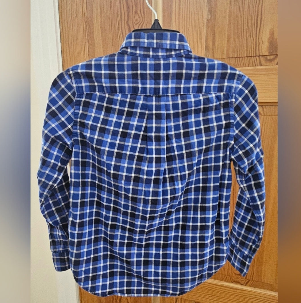 Ralph Lauren Blue Plaid Longsleeve Button Down Size S (8)