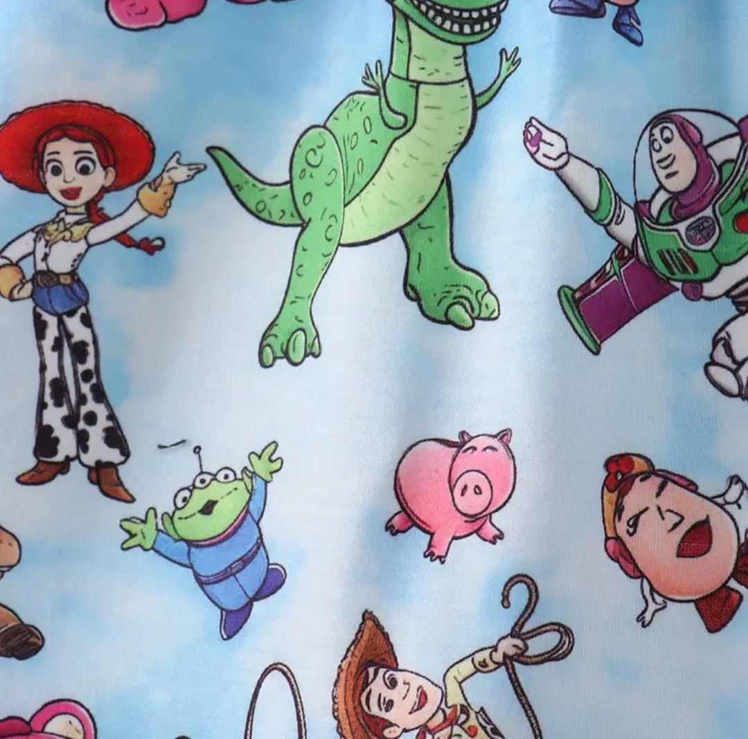 Abby & Evie Toy Story Themed Baby Dress and Bloomers Set Sz 18M