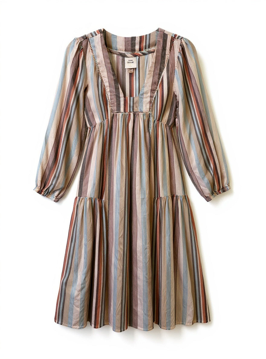 Knox Rose Multicolor Striped Dress Sz XS