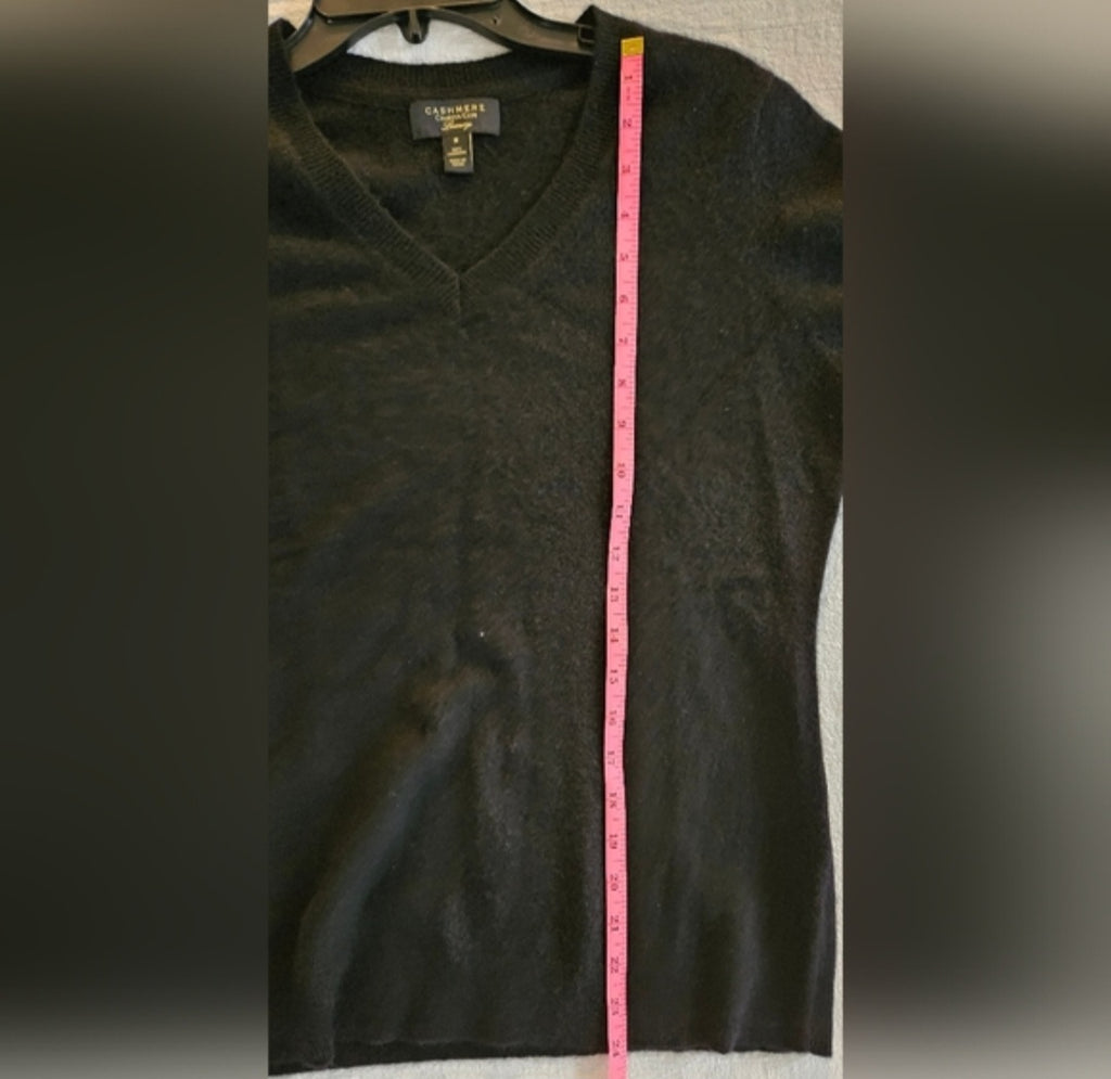 Charter Club 100% Cashmere Vneck Sweater Size Medium