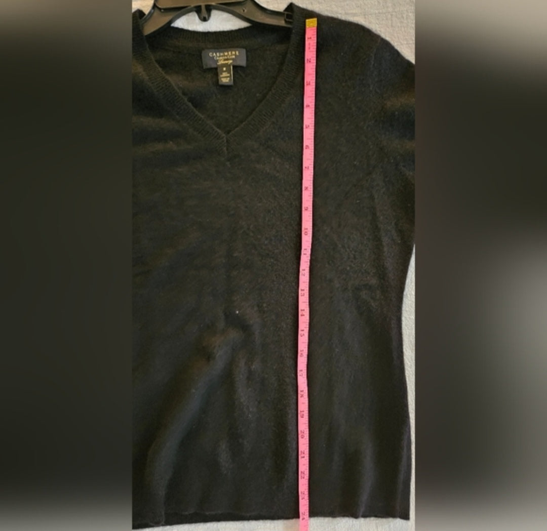 Charter Club 100% Cashmere Vneck Sweater Size Medium