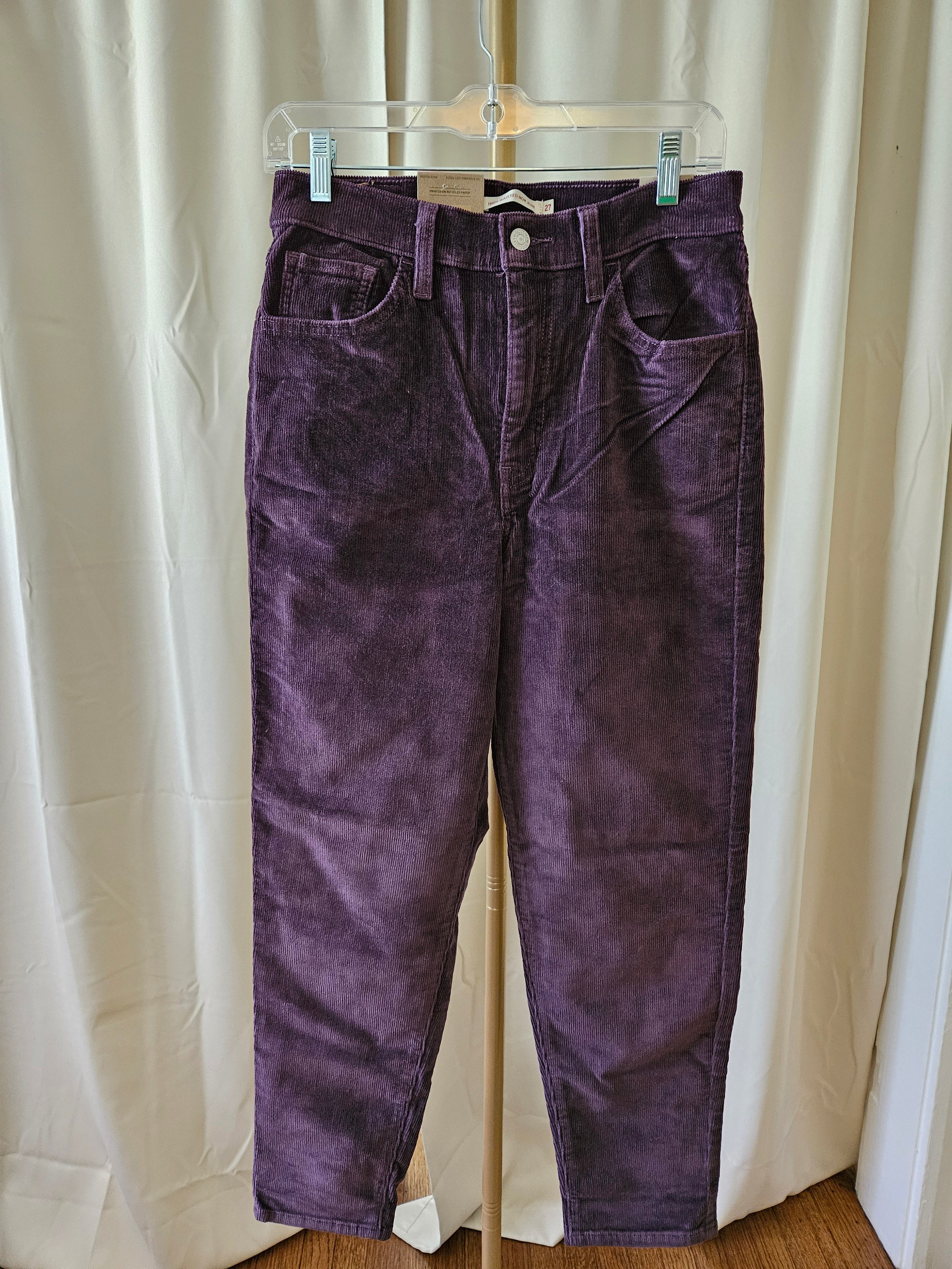 Levi Strauss & Co. Deep Purple High-Waisted Mom Jeans NWT Size 27x27