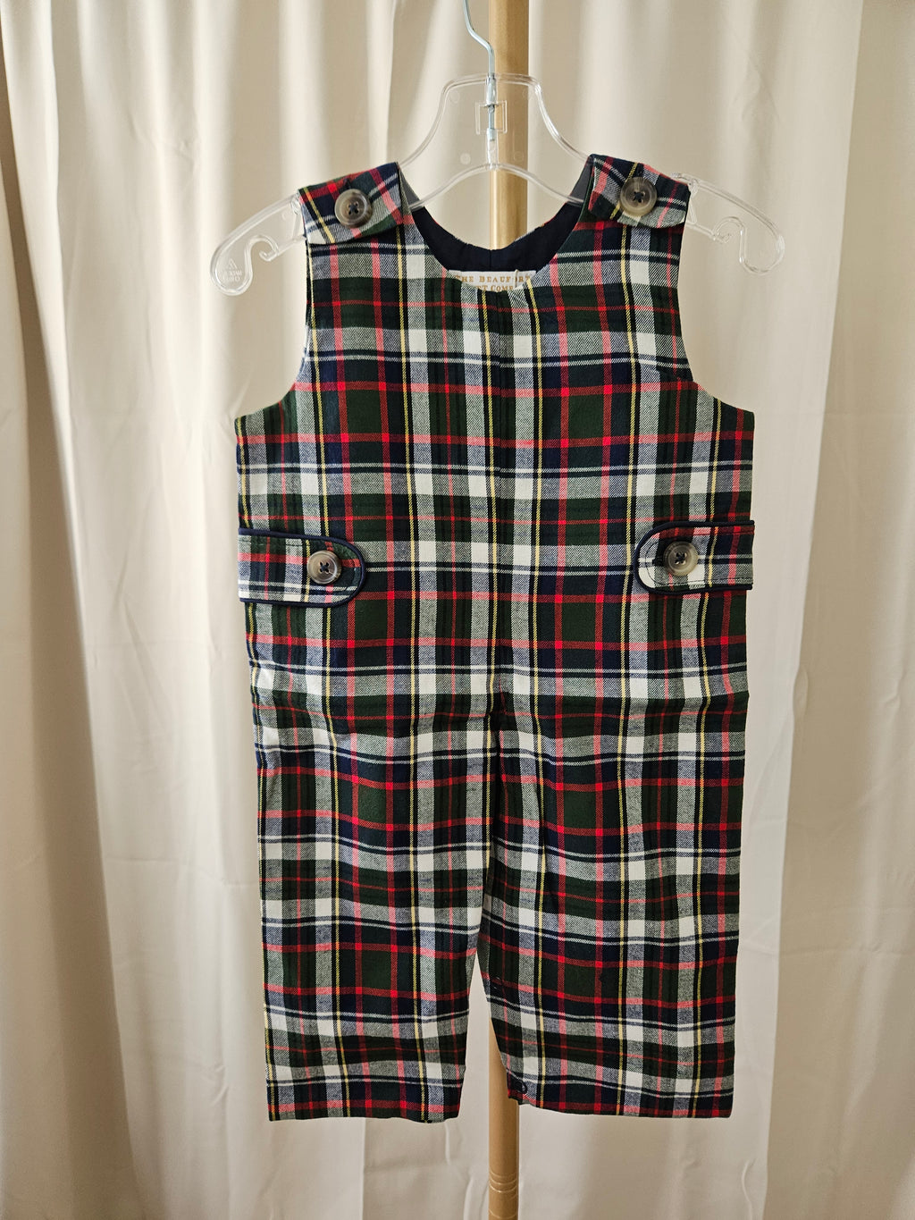 The Beaufort Bonnet Company Lawson Longall Flannel Grant Park Plaid Size 0-6M