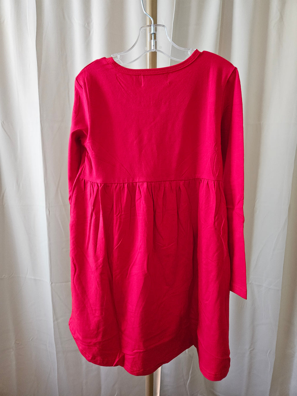 Red Long Sleeve Go Dogs Dress Bayou Blanks