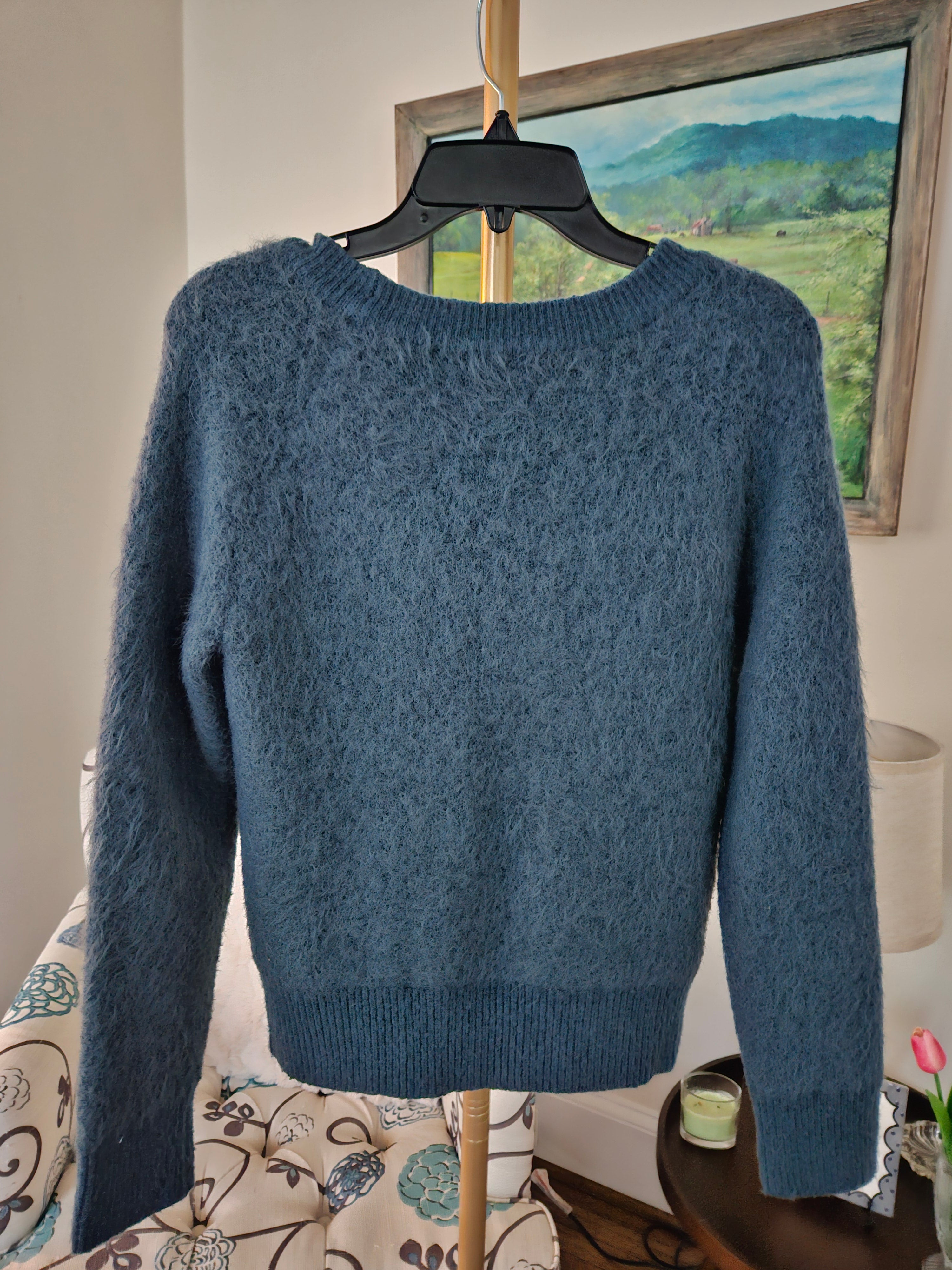 Lou & Grey Blue Crew Neck Sweater Sz XS