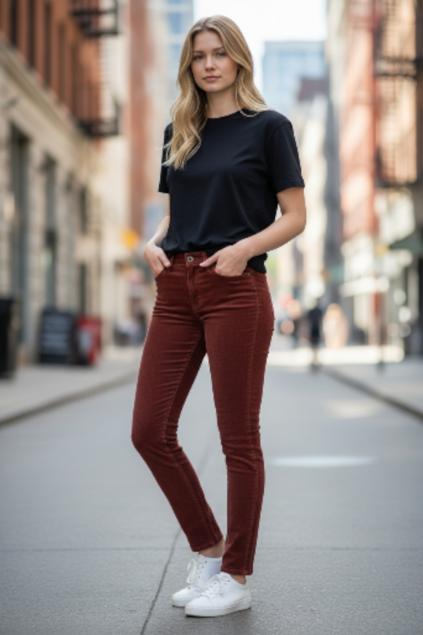 Banana Republic Rust Corduroy Pants Sz 26/2