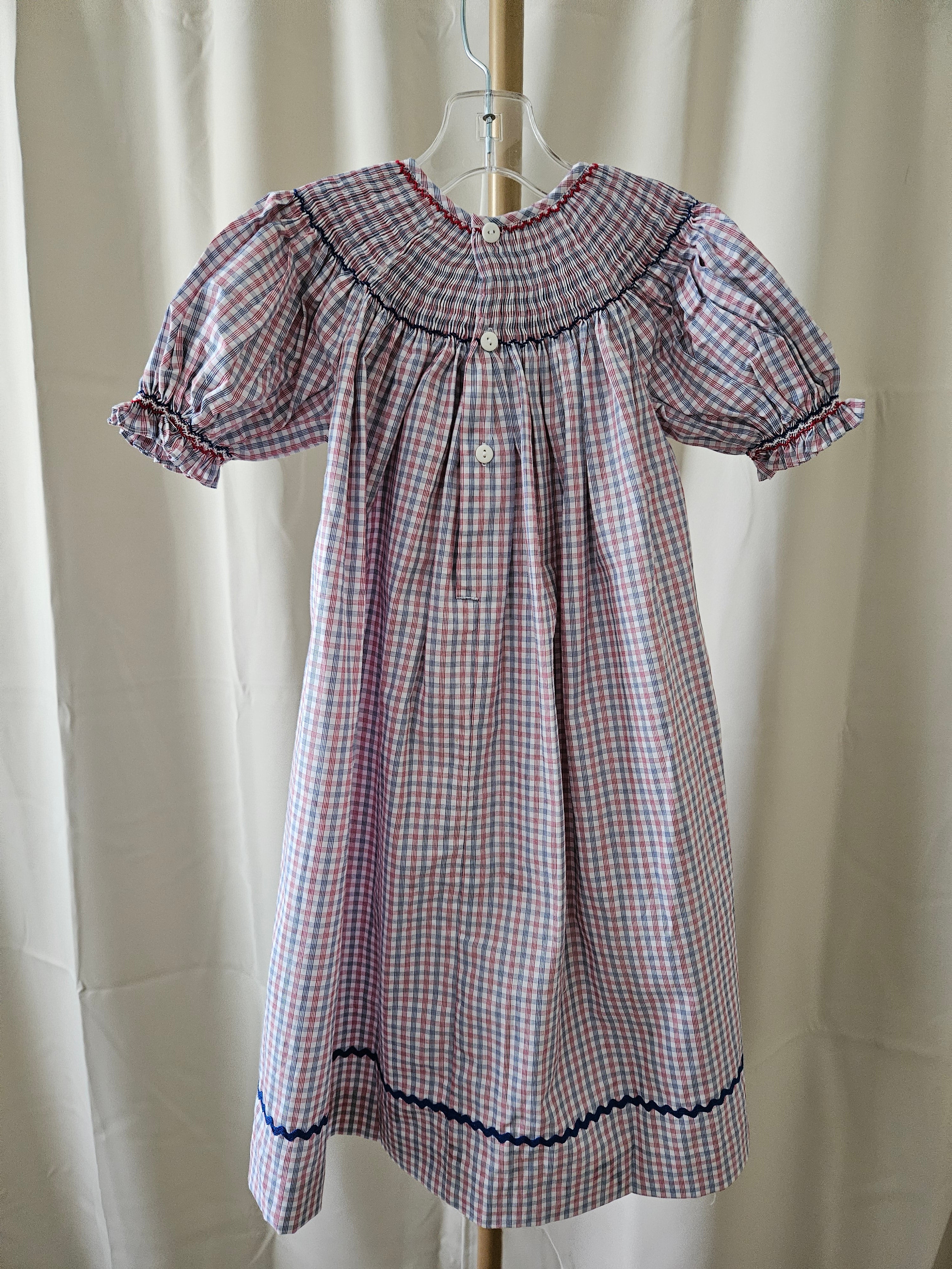 Mom & Me Patriotic Smocked Bishop Dress 🇺🇸 Size 3T