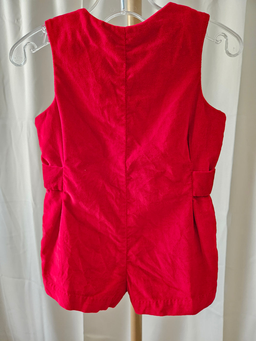 Imp Originals Red Velvet Heirloom Jon Jon Vintage Collector's Piece Size 12M (Large)