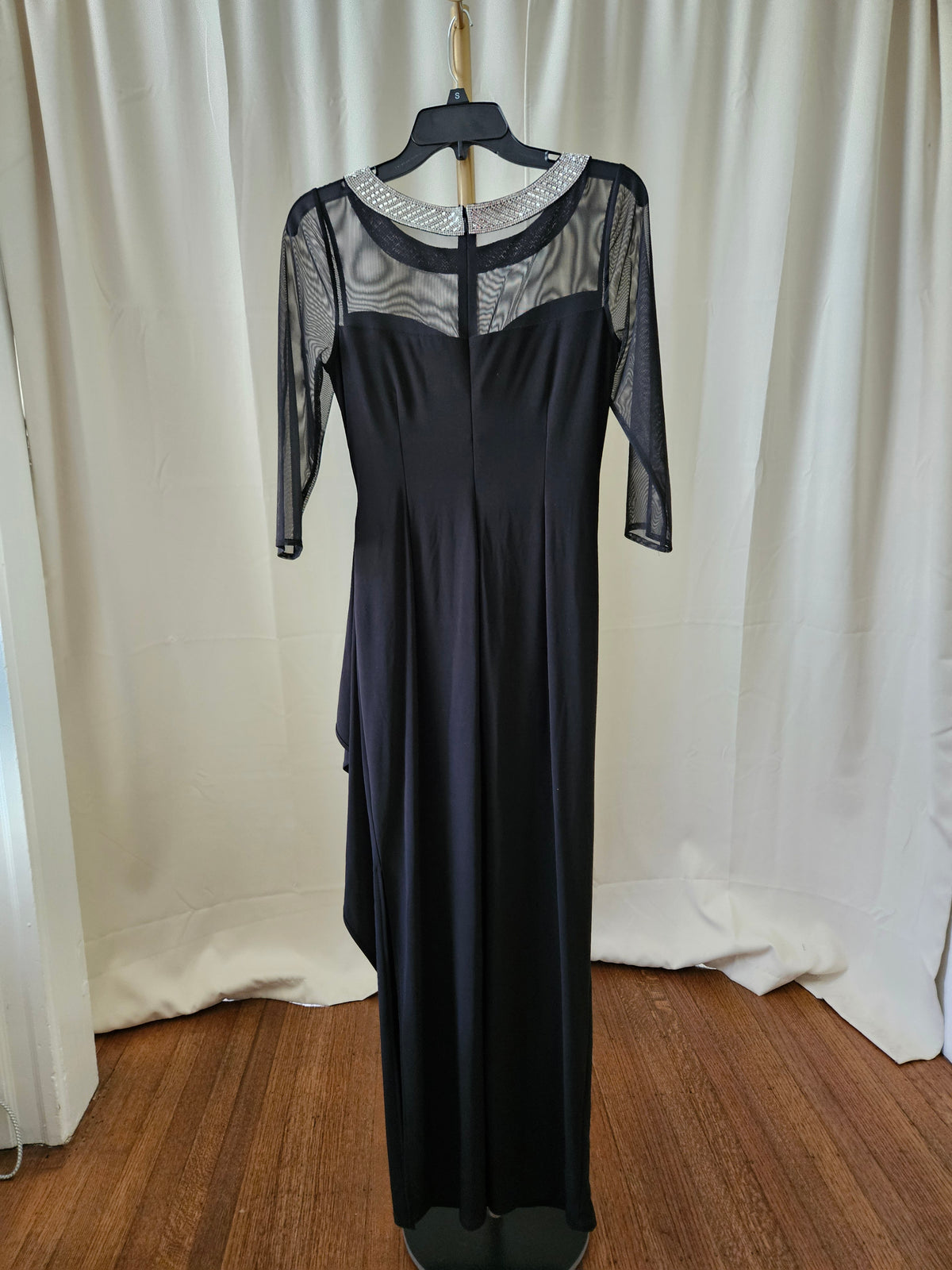 Elegant Black Slimming Dress – Alex Evenings | Size 4P