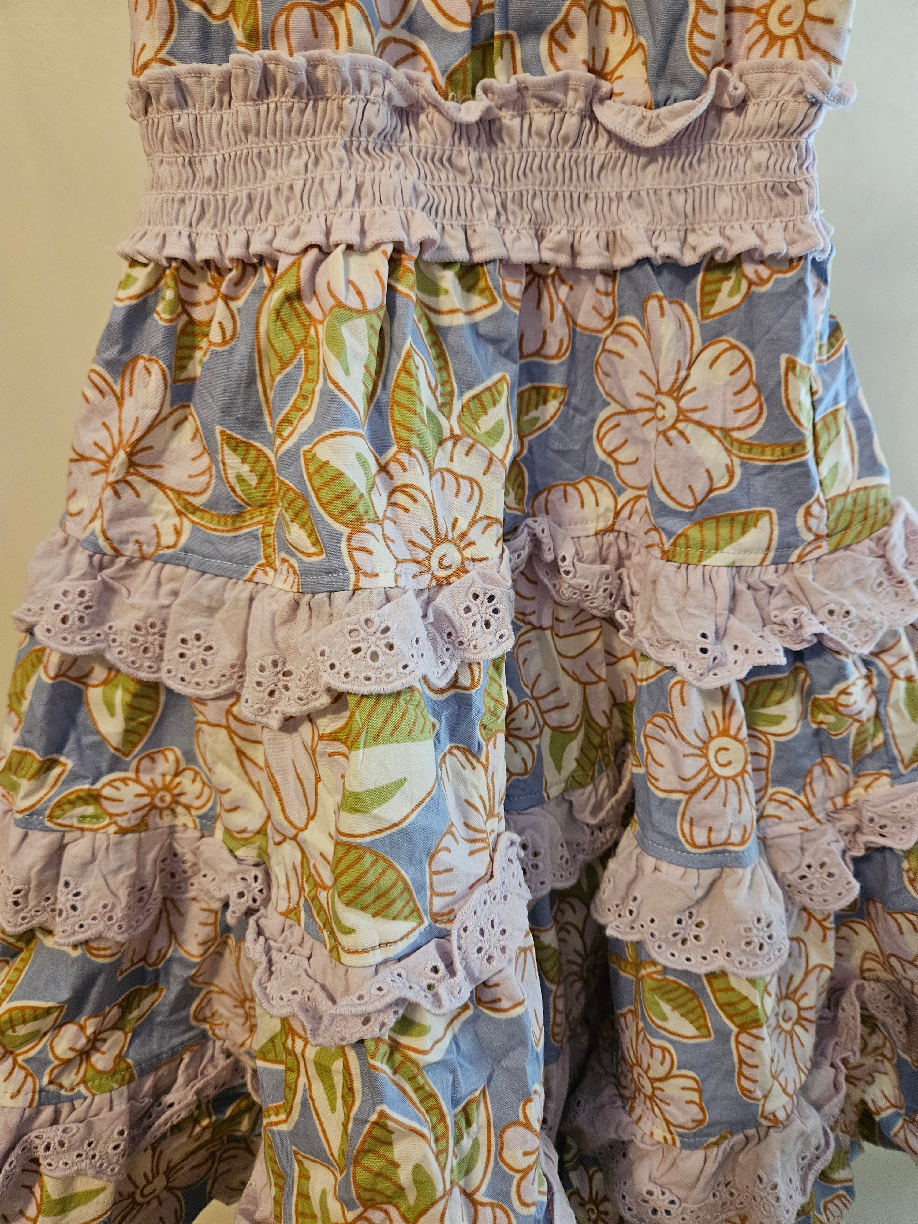 Matilda Jane Lavender Floral Dress With Out Back Sz 2