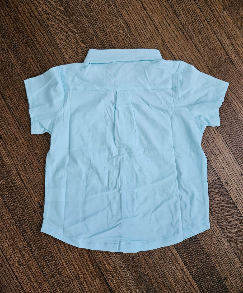 Millie Loves Lily Baby Blue Collared Shirt & Pastel Plaid Shorts Set | Sizes 3 & 5
