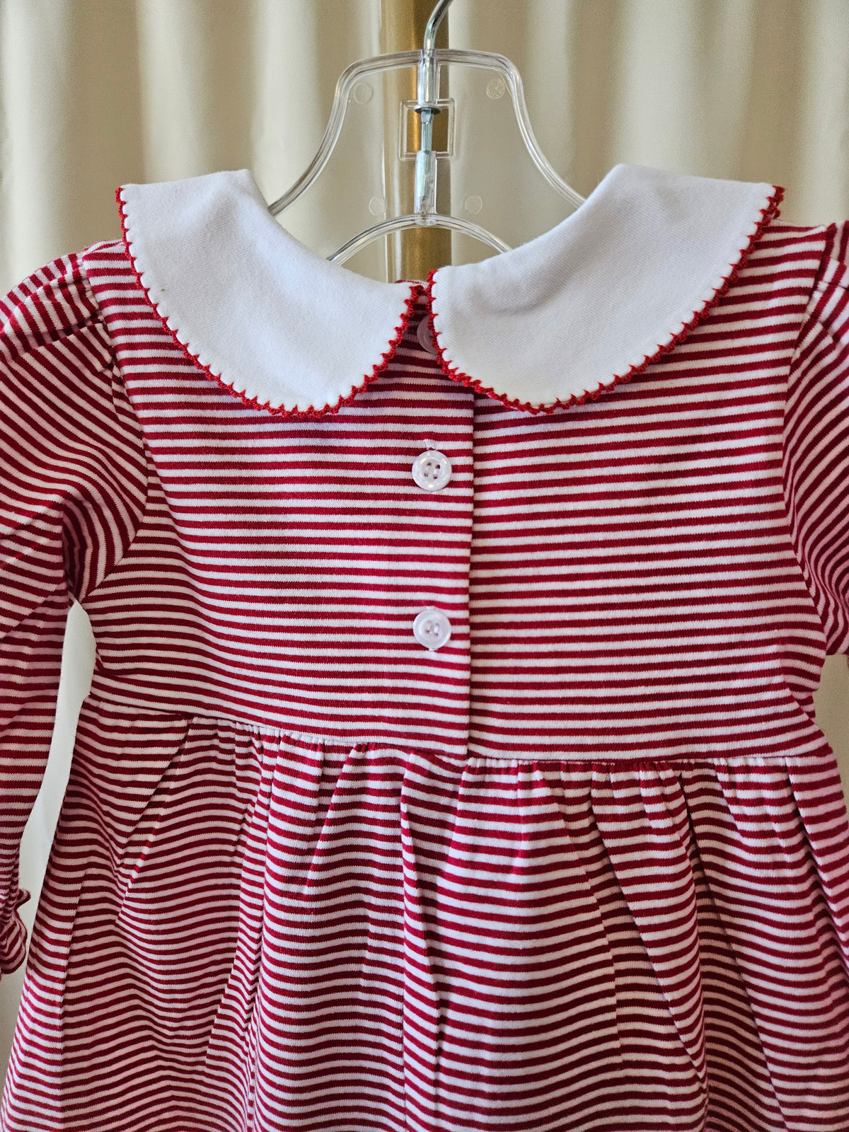 Bayou Blanks 12 Months Red White Striped Holly Dress NWT