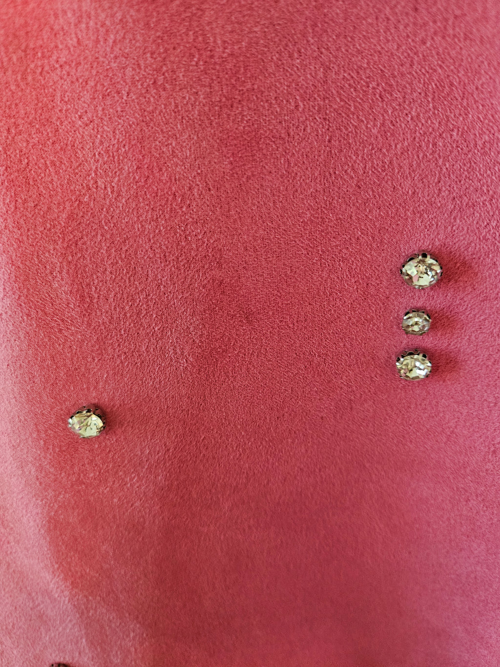 Zara XL Perfect Pink Moleskin Rhinestone Accent Dress
