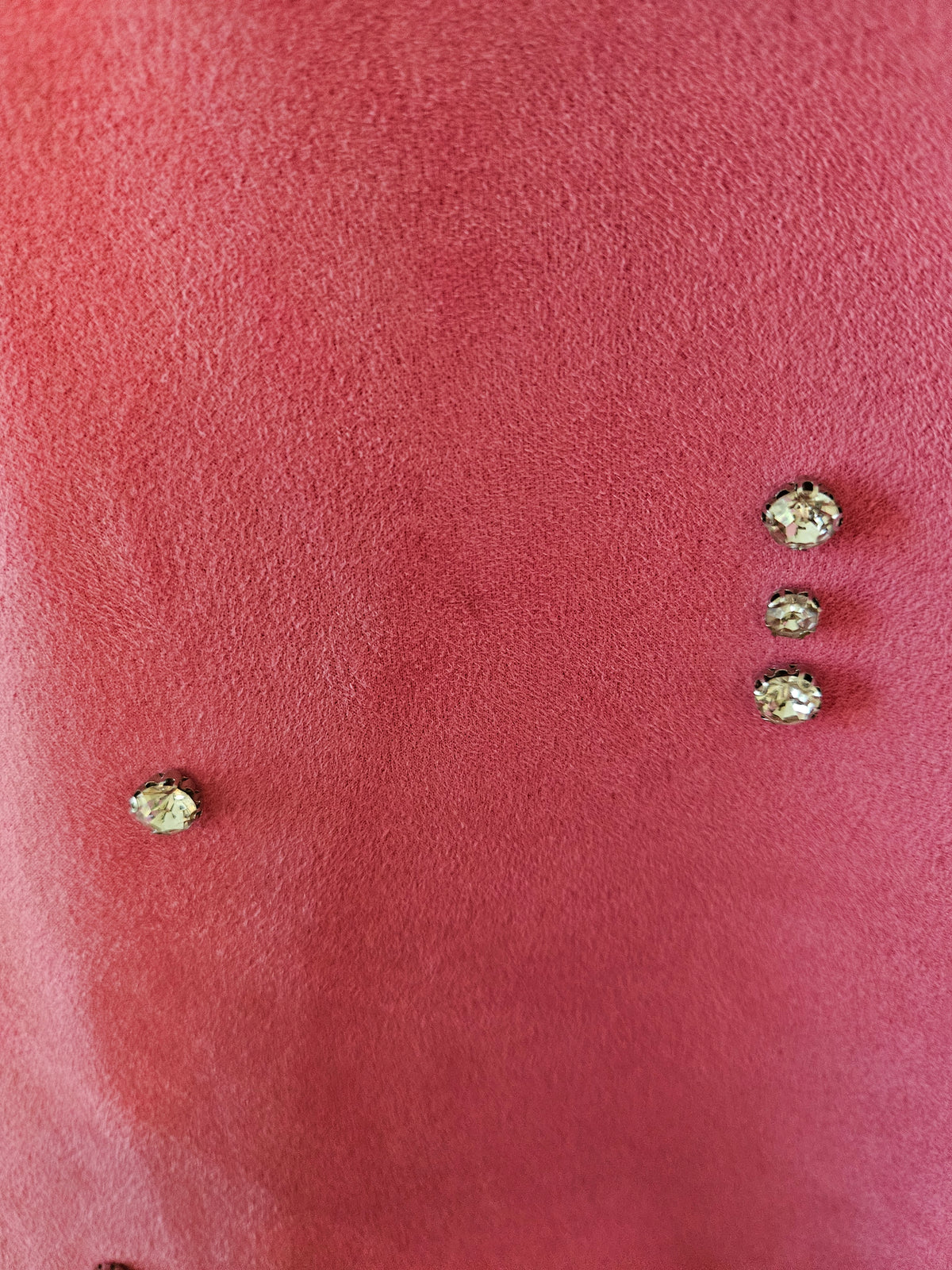 Zara XL Perfect Pink Moleskin Rhinestone Accent Dress