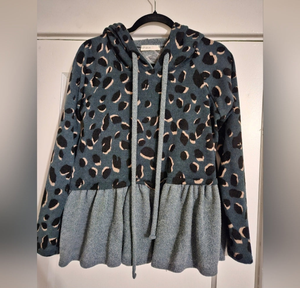 Perfect Peach Cropped Hoodie Sz Small