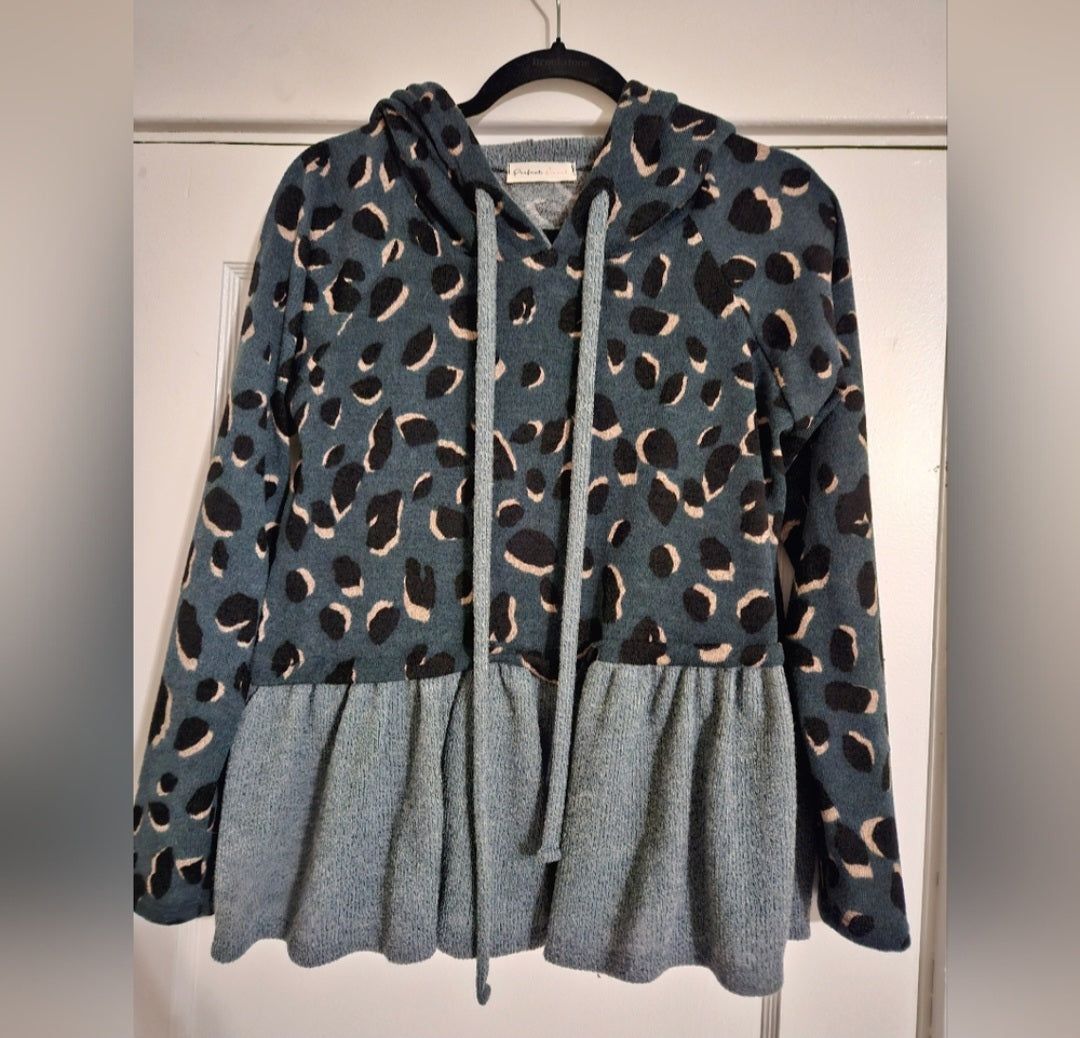 Perfect Peach Cropped Hoodie Sz Small