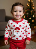 Santa Heart Applique Sweater Size 18-24 Months