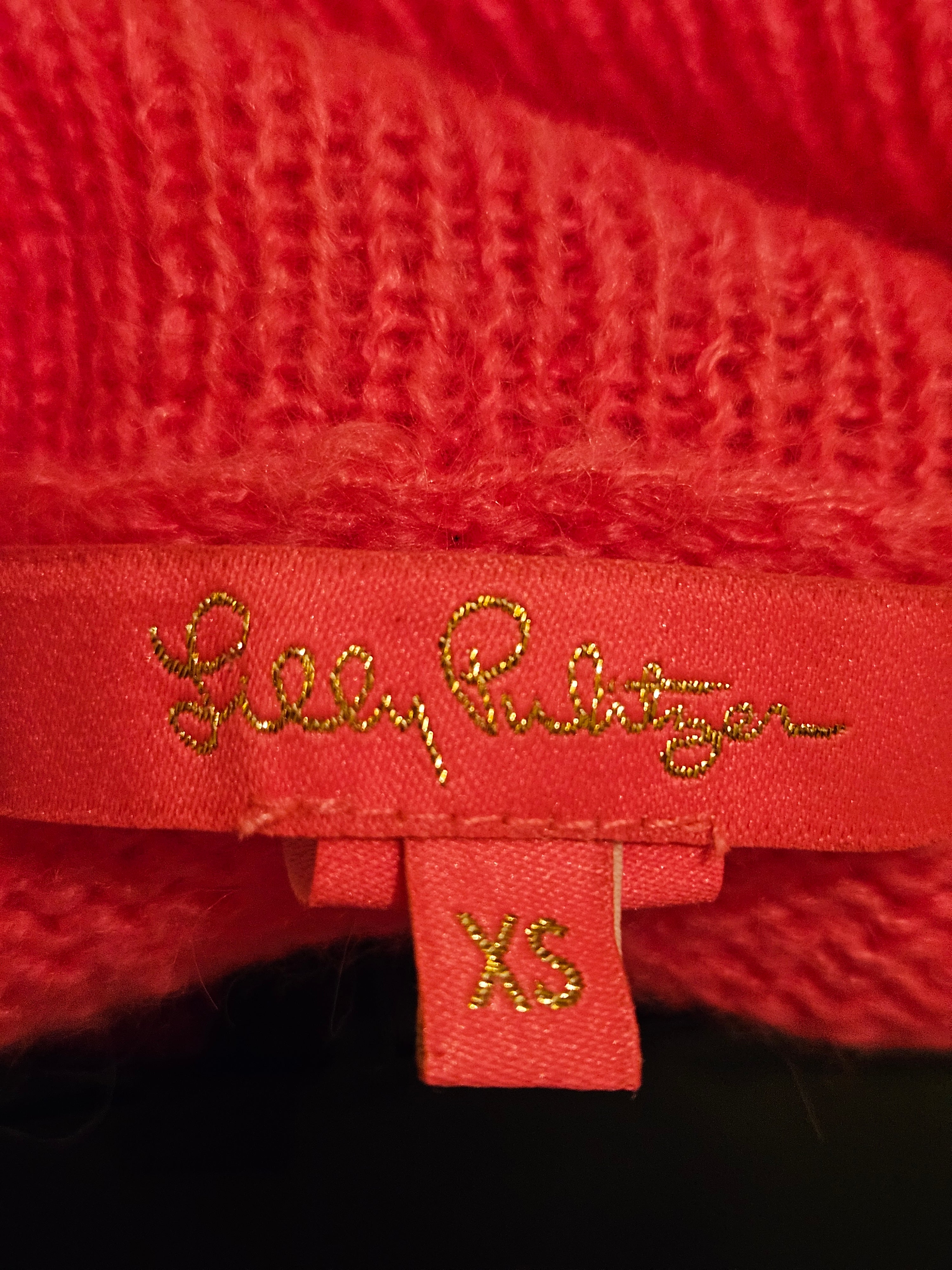 Lilly Pulitzer Pink Cowl Neck Sweater Sz Xs