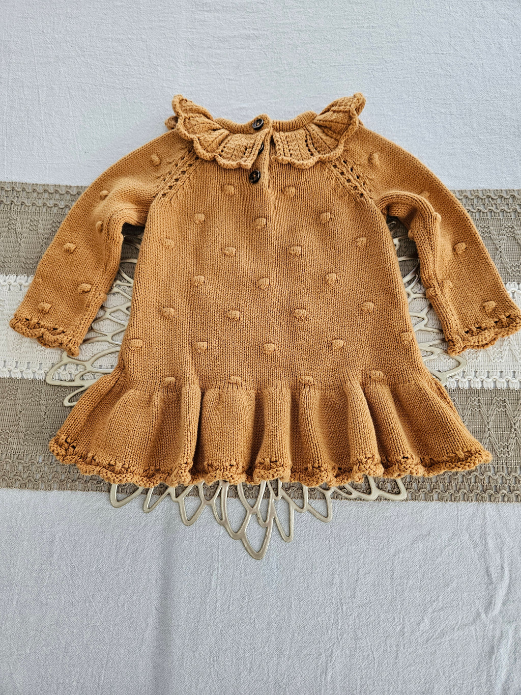 Cynthia Rowley Tan Infants Sweater Dress Sz 3-6M