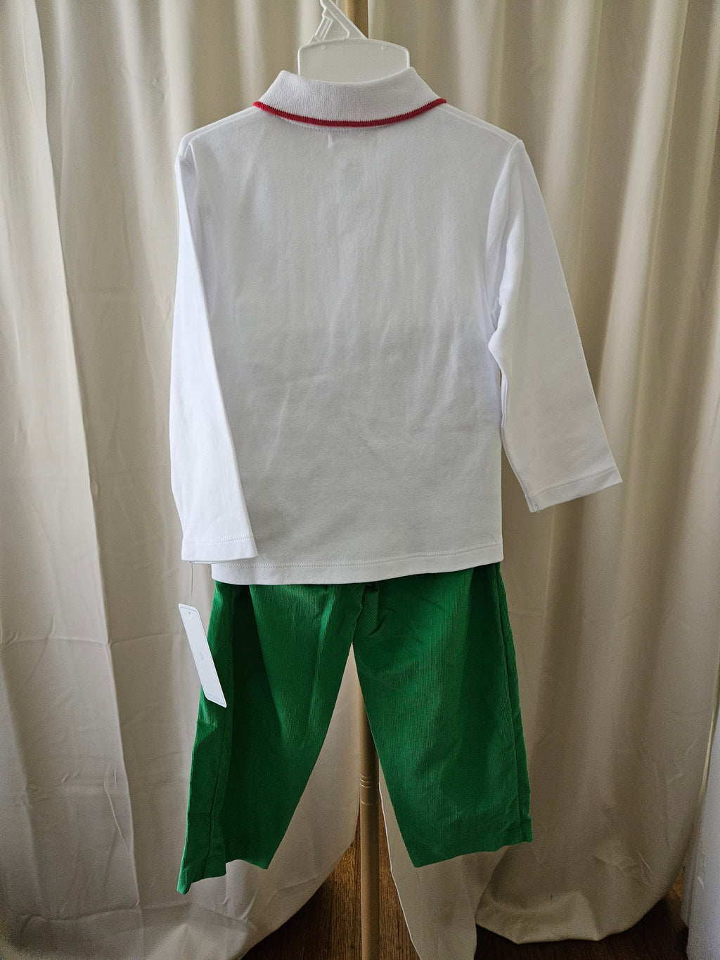 Petit Ami Christmas Train 2-Piece Outfit
