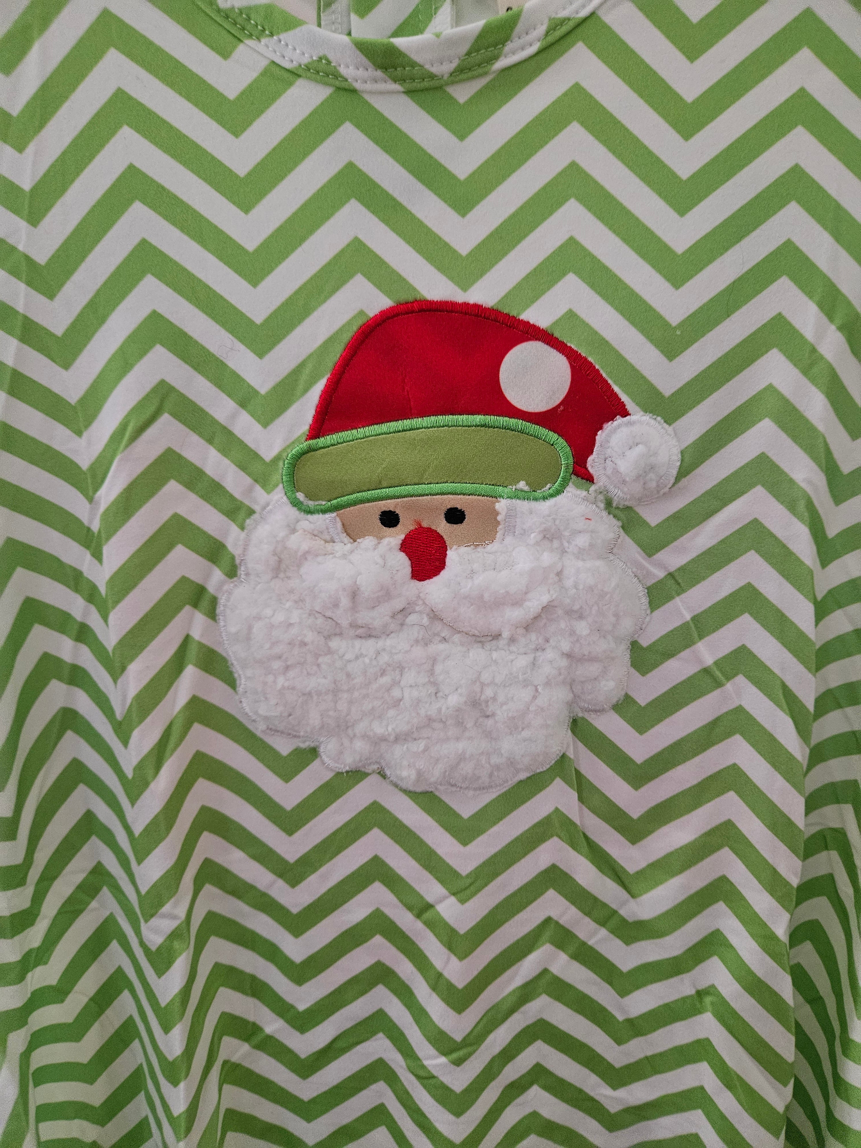 BaaBee Santa Appliqué Top & Polka Dot Leggings Set |