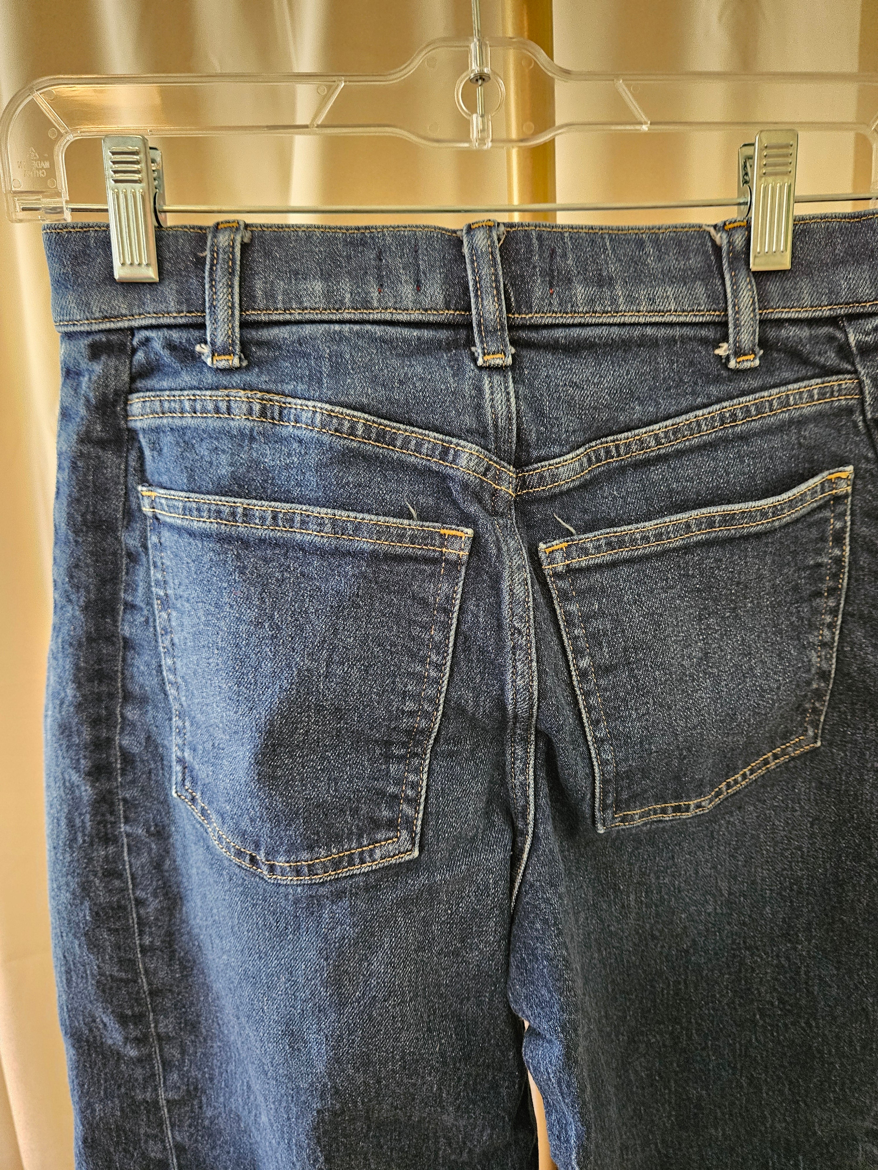 Spanx Dark Blue Wide Tapered Leg Jeans XS TP