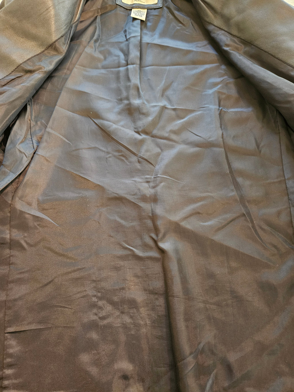 Preston & York Black Genuine Lamb Skin Jacket Sz Petitie Med
