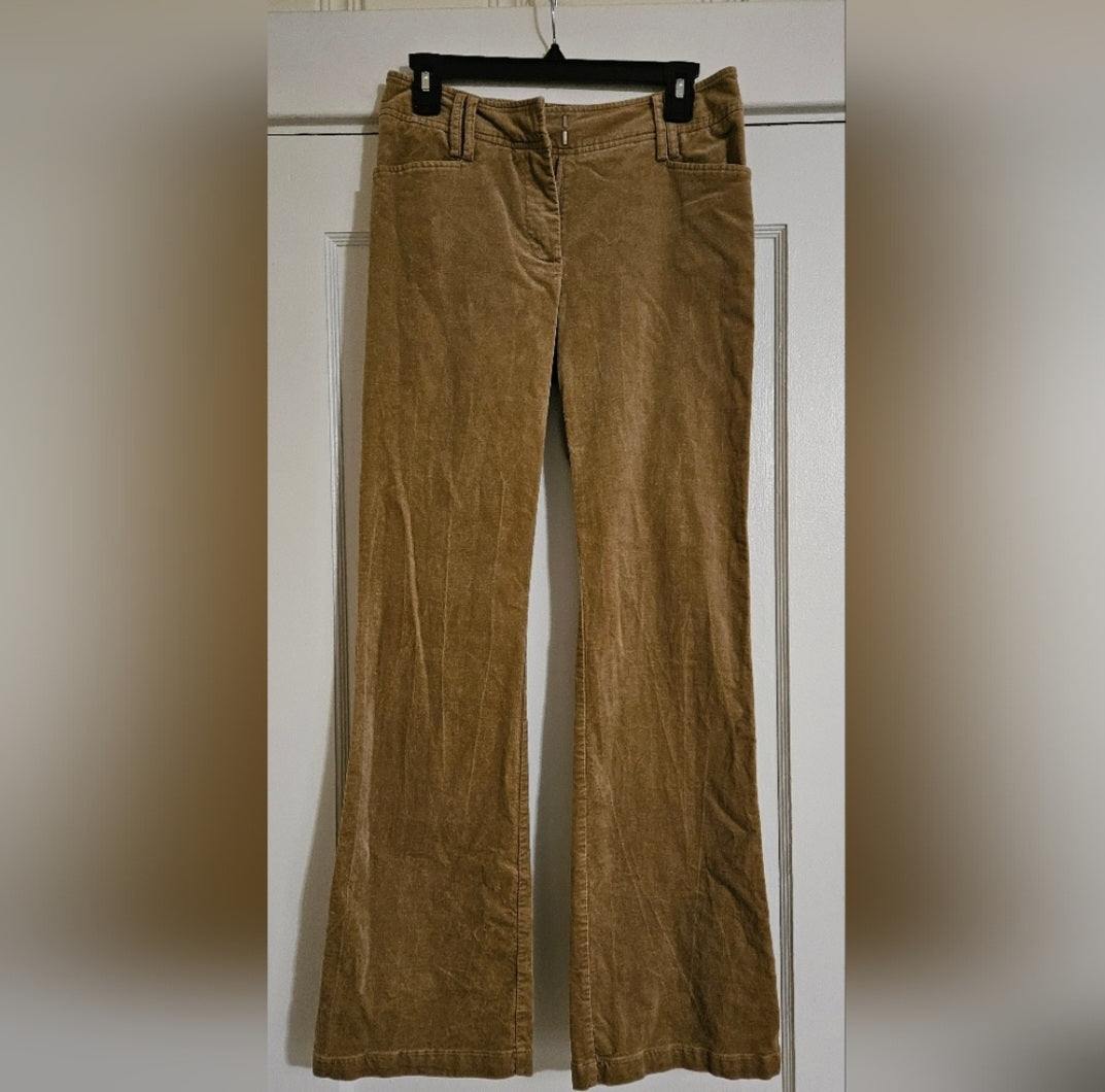 Bamboo Traders Velour Flat Front Pants Size 4