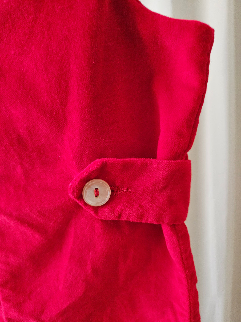 Imp Originals Red Velvet Heirloom Jon Jon Vintage Collector's Piece Size 12M (Large)