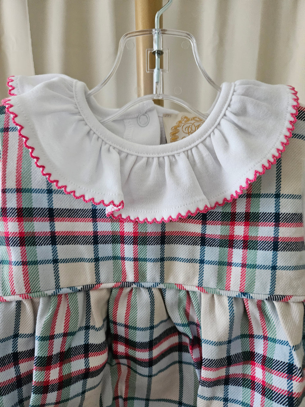 The Beaufort Bonnet Company Brooksy Bubble Set Plaid 2-Piece Outfit