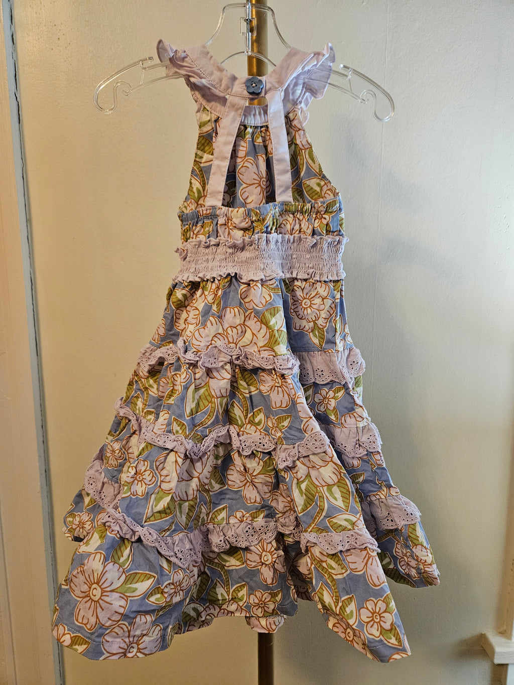 Matilda Jane Lavender Floral Dress With Out Back Sz 2