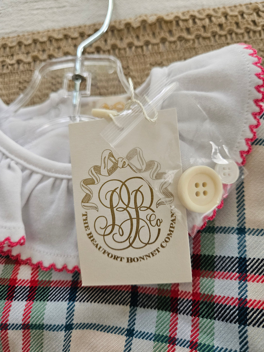 The Beaufort Bonnet Company Brooksy Bubble Set Plaid 2-Piece Outfit