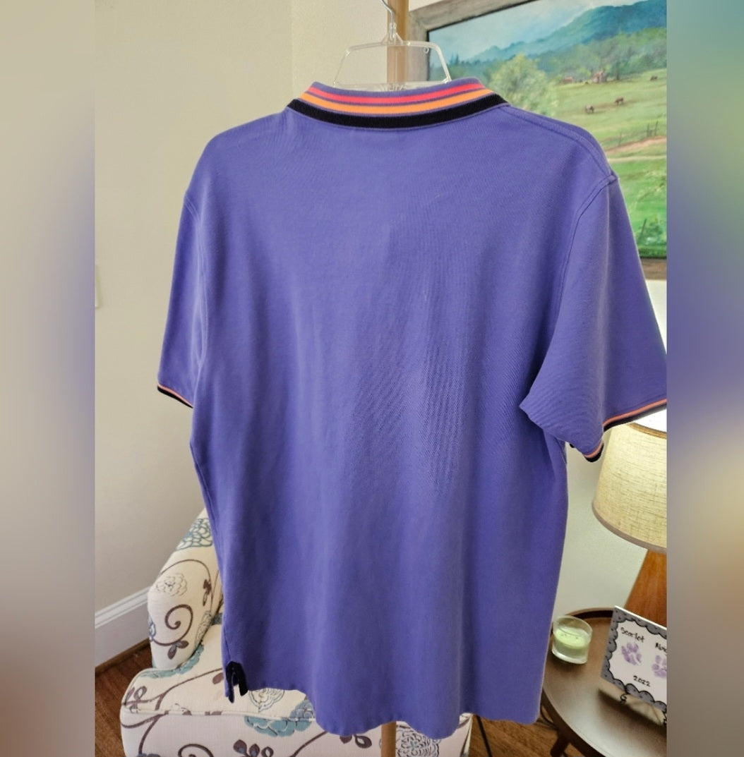 Psycho Bunny Purple Polo Shirt Sz 7 (XL)