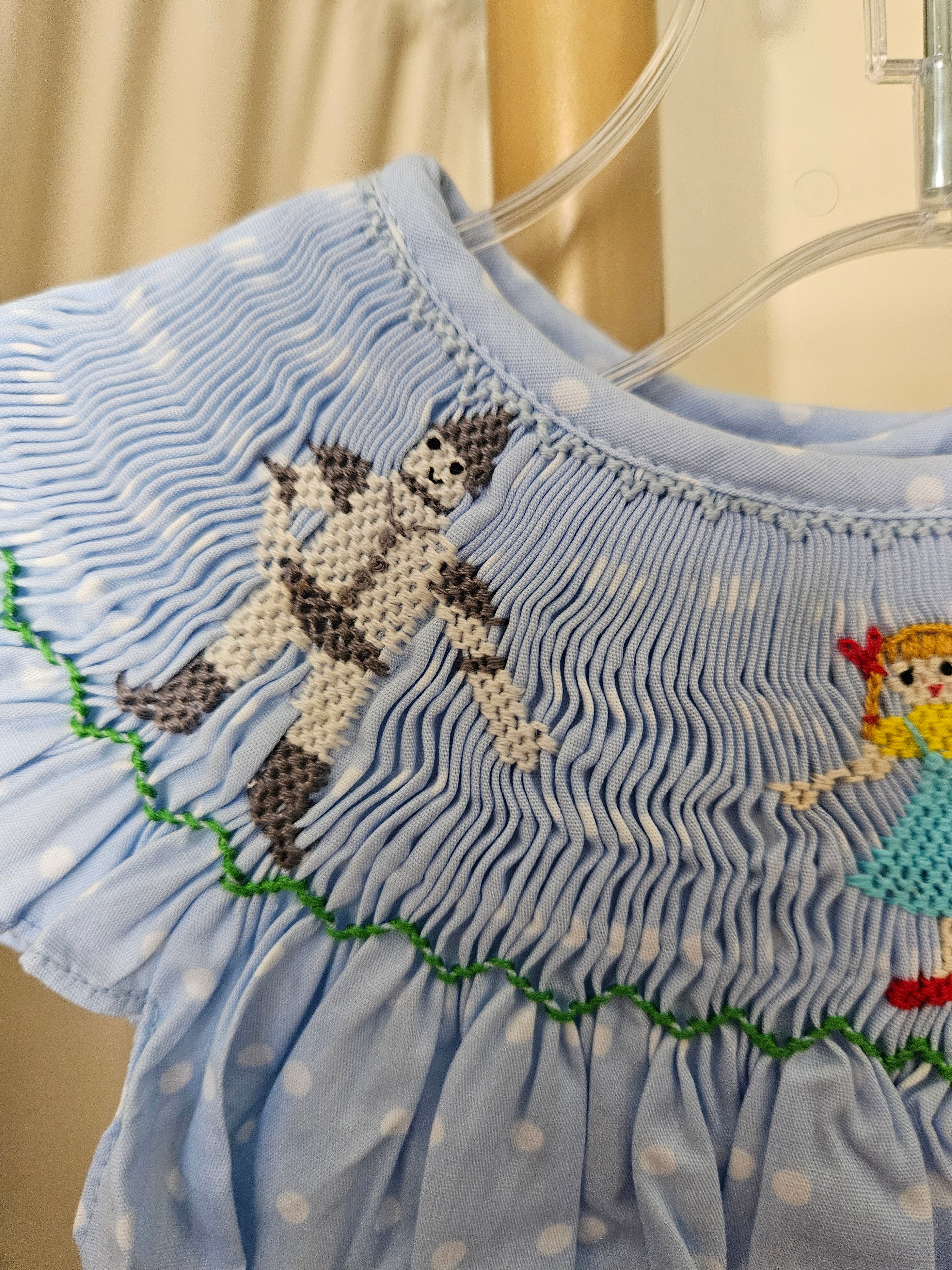 Mom & Me Wizard of Oz Smocked Bishop Dress | Sz  6M & 12M
