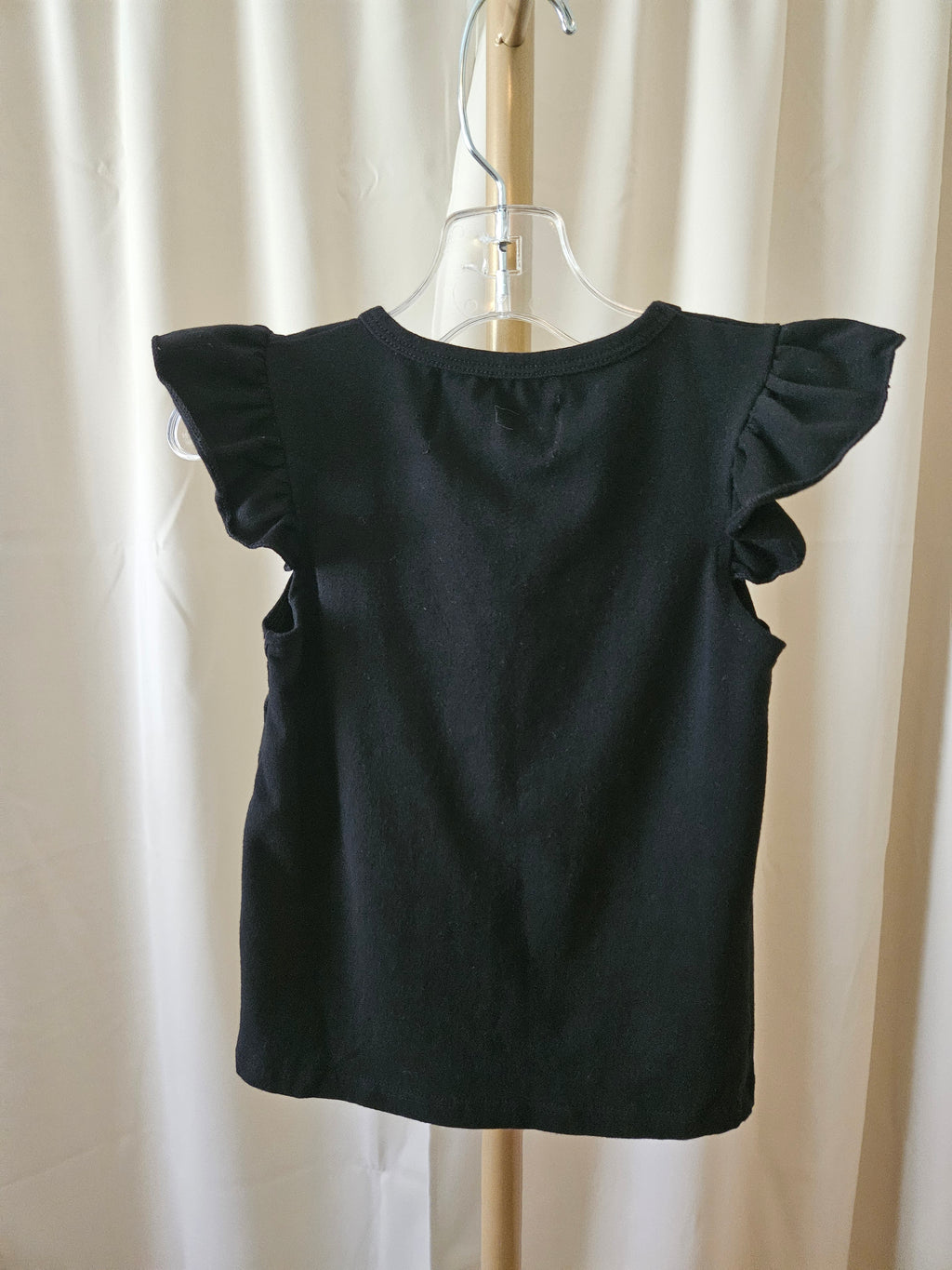Simply Peachy How 'Bout Them Dawgs Flutter Sleeve Tee Fuzzy Helmet Appliqué 3T