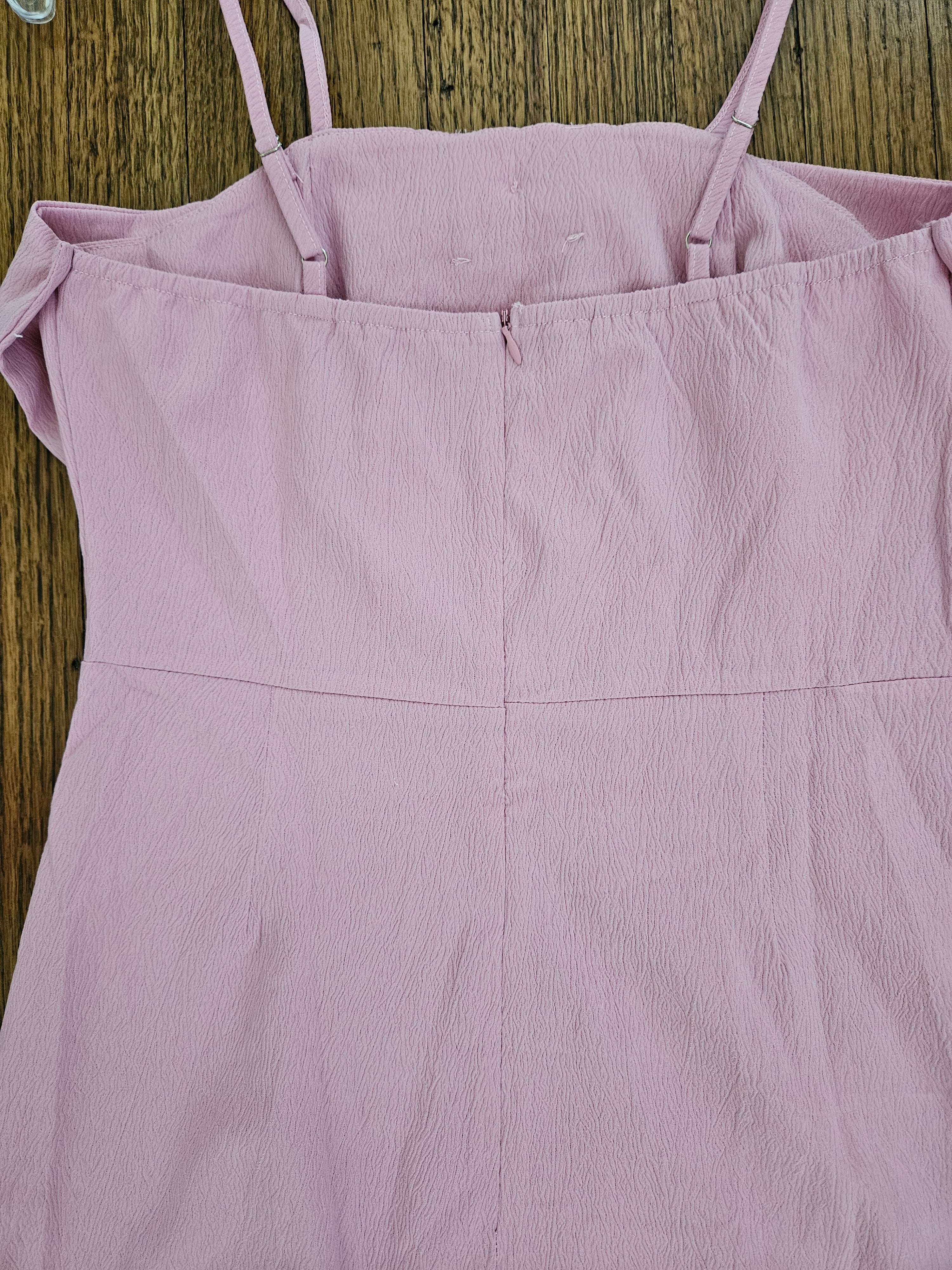 🎀 Unishe Pink Bowknot Sling Mini Dress – Statement Cute 🎀