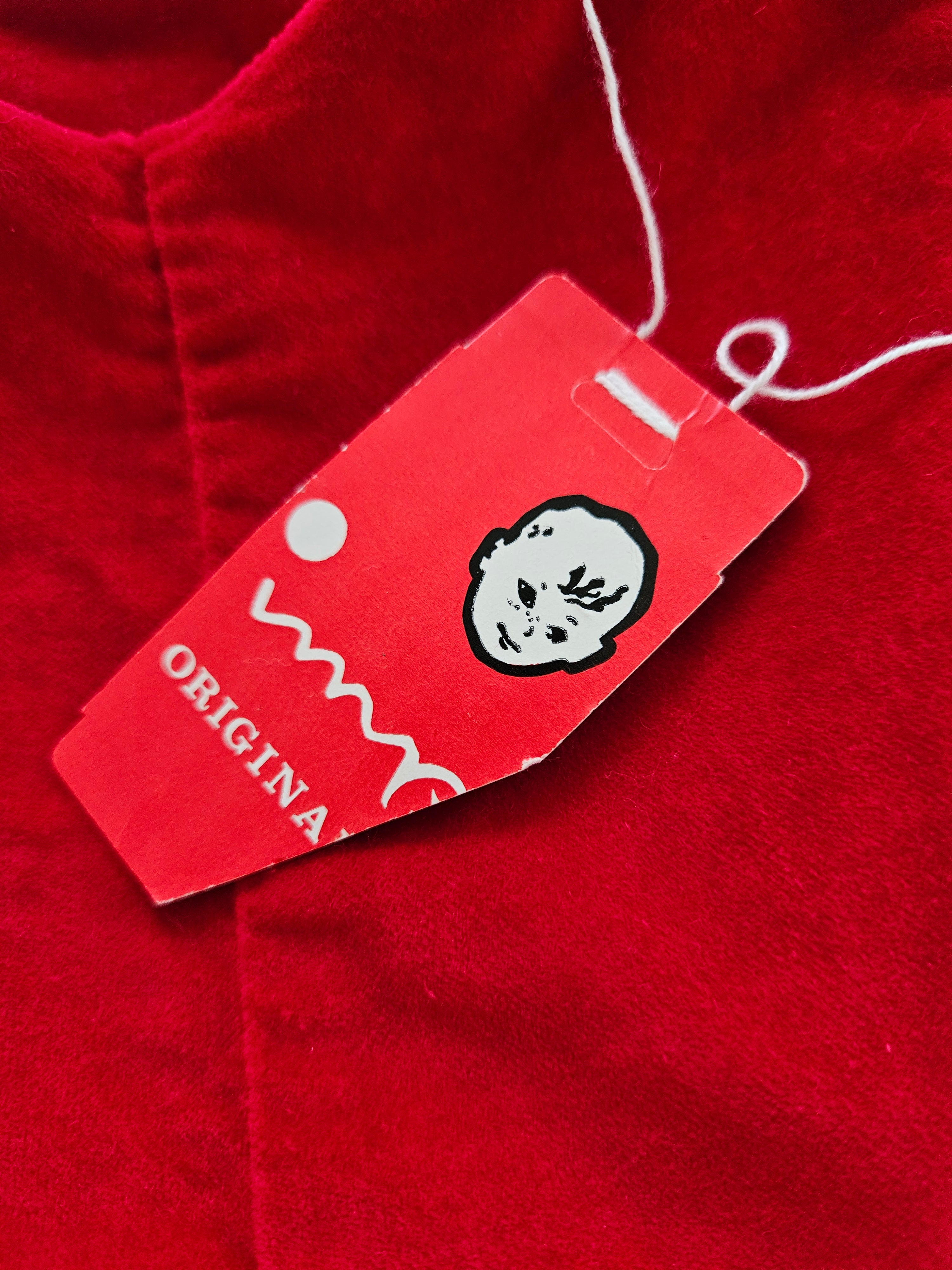 Imp Originals Red Velvet Heirloom Jon Jon Vintage Collector's Piece Size 12M (Large)