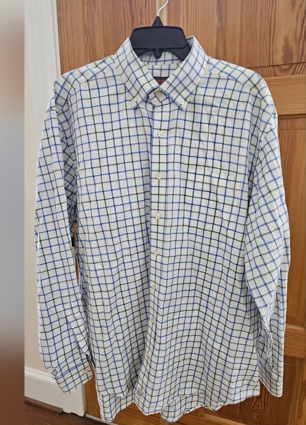 Vineyard Vines Blue& Green Longsleeve Murray Button Down Size Large