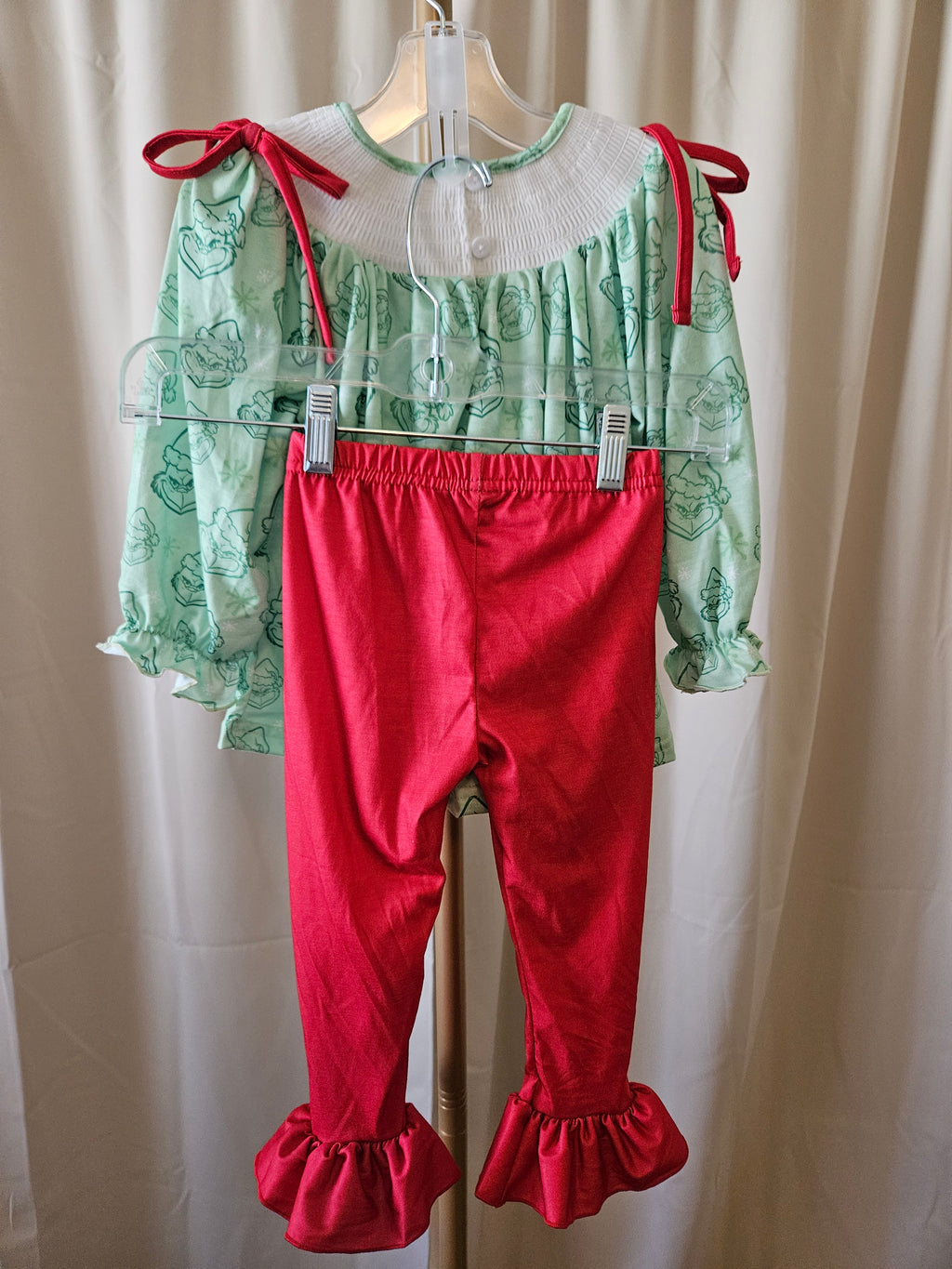 Custom Grinchmas Two-Piece Outfit Size 2T