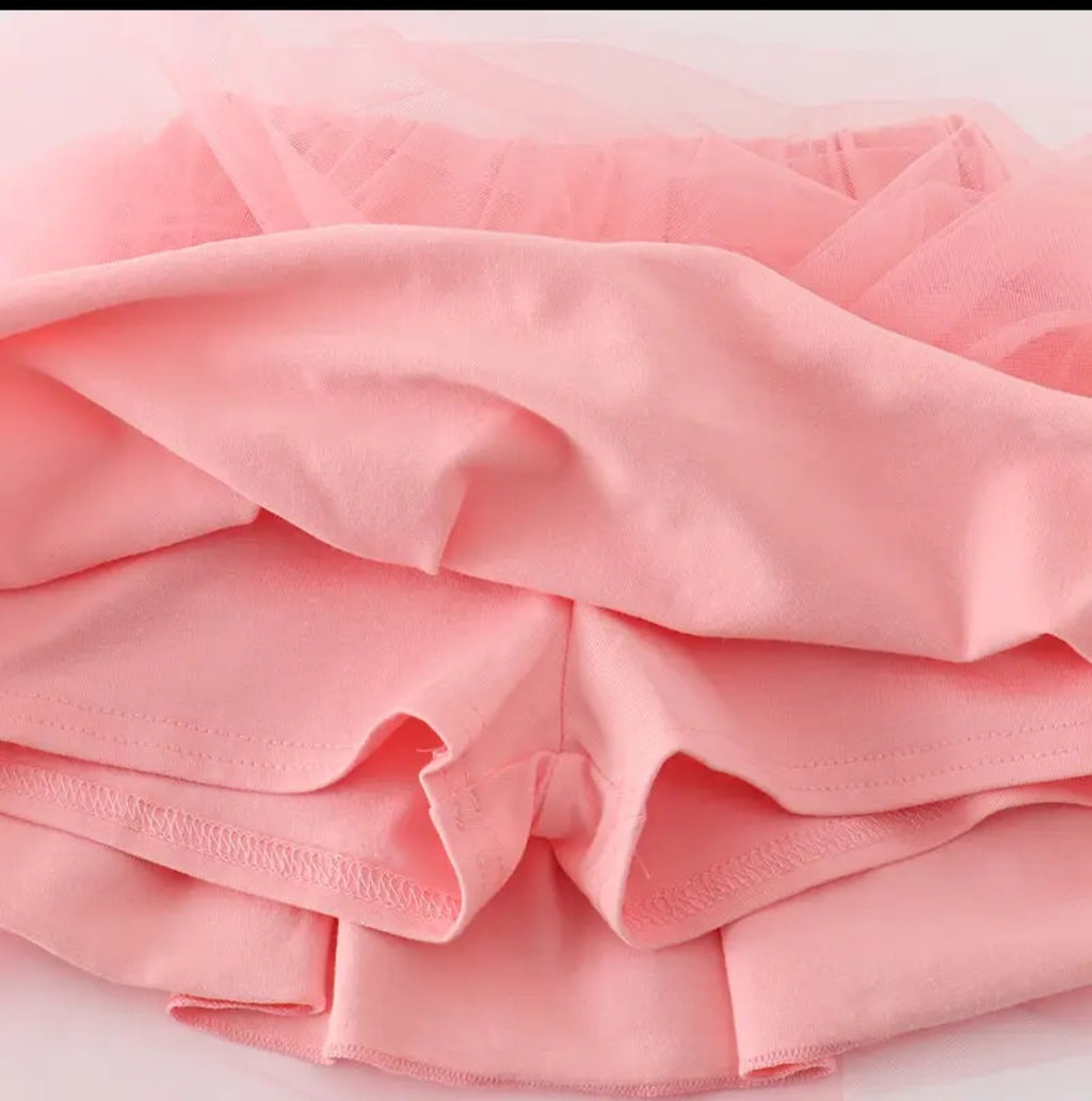 Abby & Evie Kids White and Pink Disney Princess Matching Set