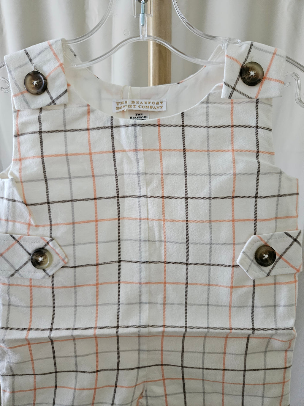 The Beaufort Bonnet Jack Keene Flannel Jon Jon Size 0-6M